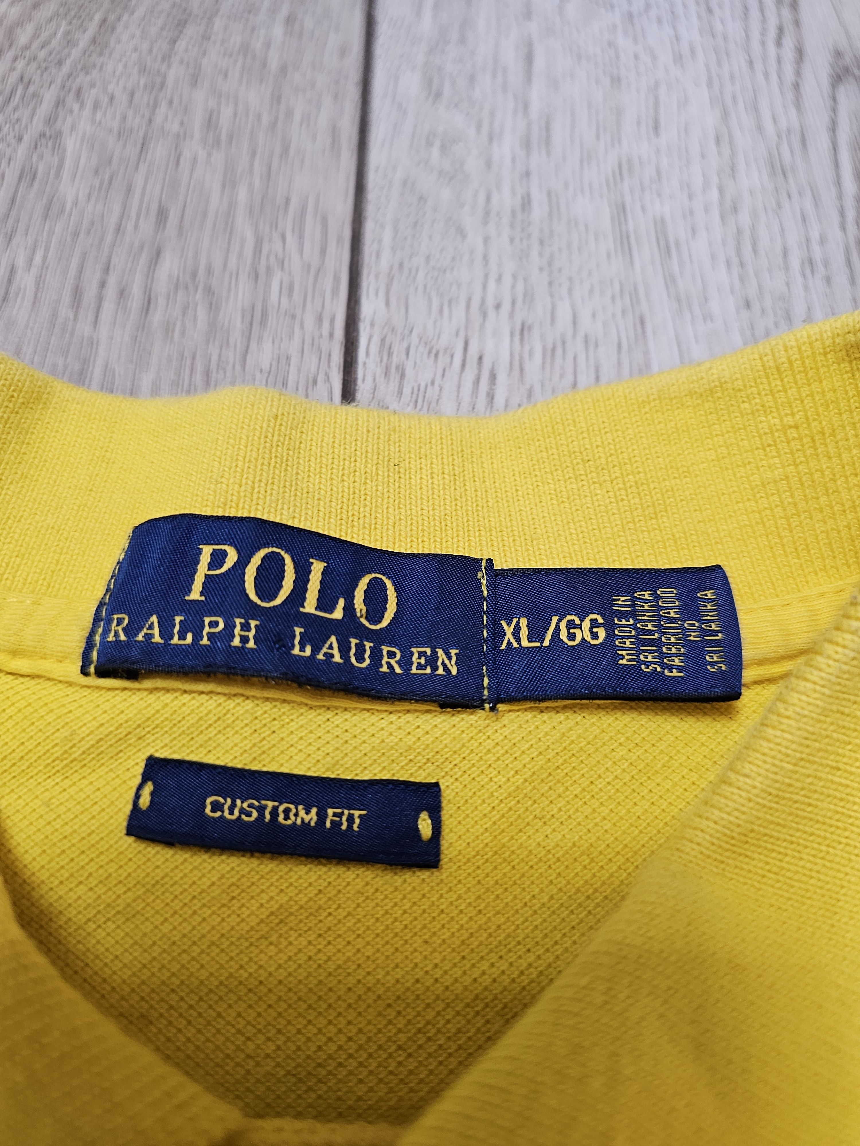 Polo Ralph Lauren × Vintage VINTAGE POLO RALPH LAUREN BIG PONY YELLOW POLO SHIRT Size US XL / EU 56 / 4 - 6 Thumbnail