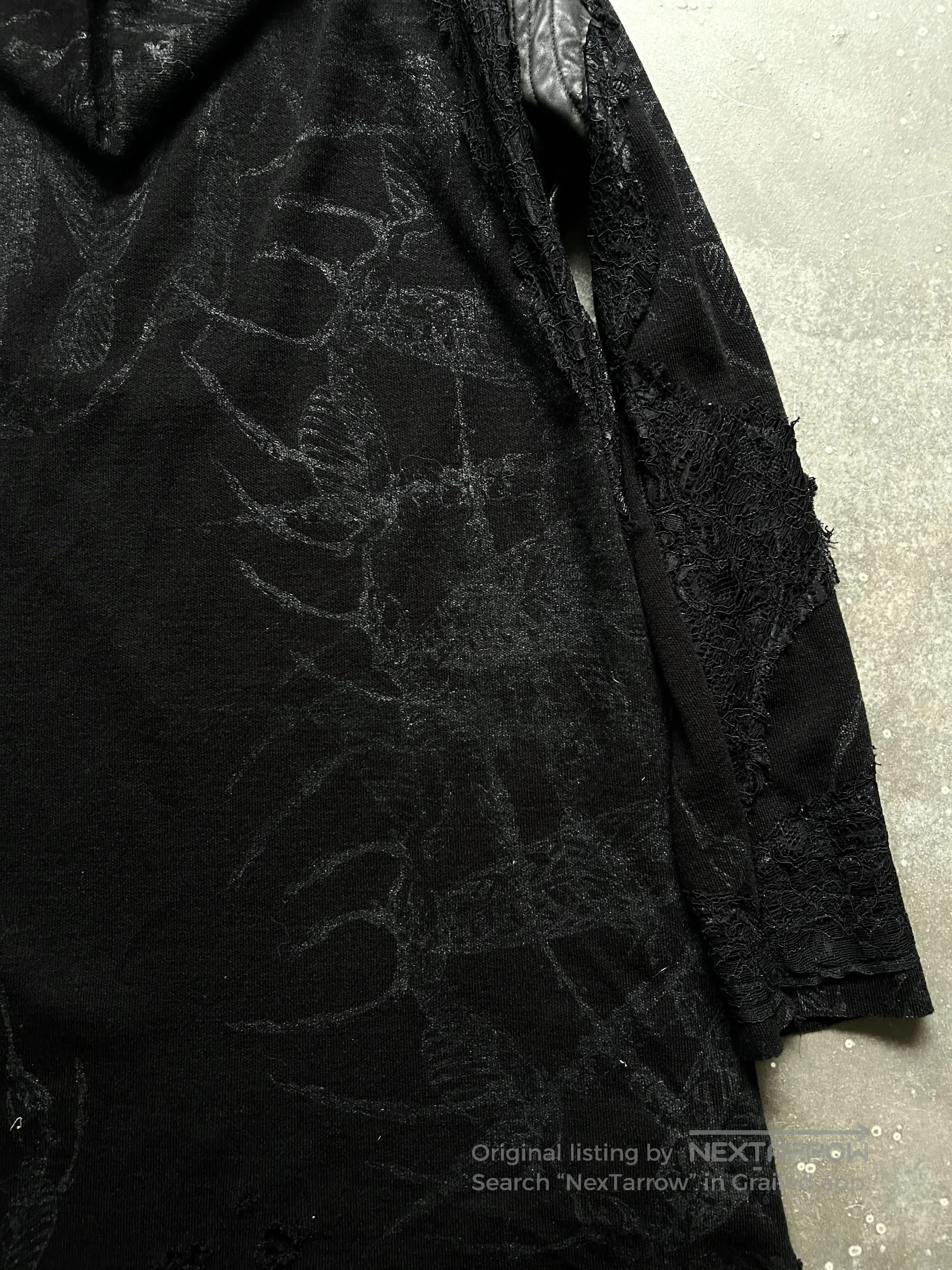NN07 stylish black printed long sleeve top. Size US M / EU 48-50 / 2 - 6 Thumbnail