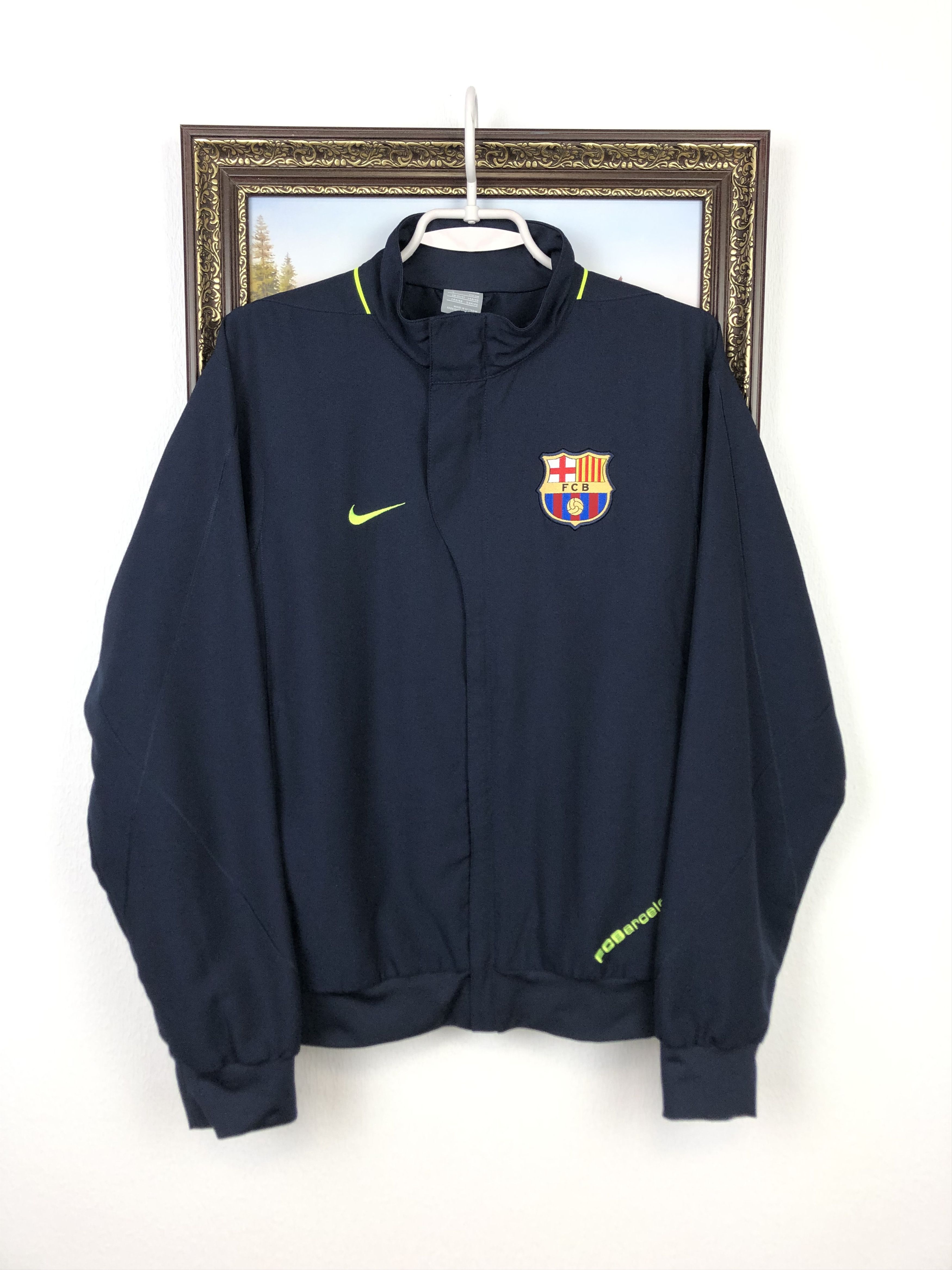 Vintage Nike FC Barcelona Football Jacket Soccer Track Top
