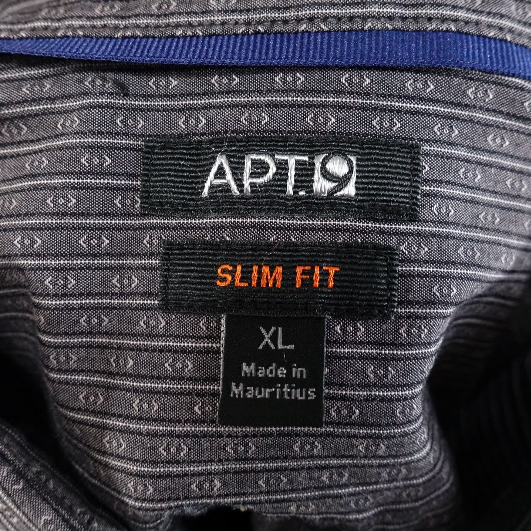 Apt. 9 APT 9 Slim Fit Geometric Striped Long Sleeve Button Down Shirt Mens XL Multicolor Pattern Geometric 90s Event Casual Business Formal Workwear Mens XL Size US XL / EU 56 / 4 - 6 Thumbnail
