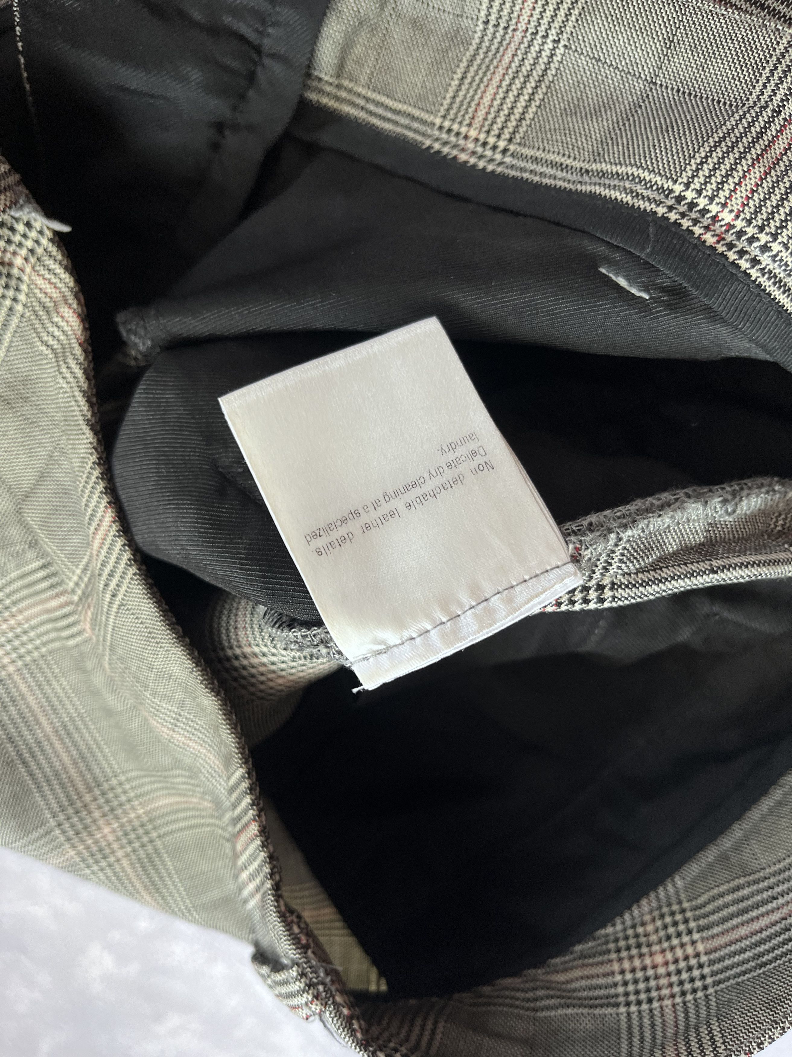 Gucci Gucci Tom Ford Era Silk/Wool Gray Check Trousers Pants Size 28" / US 6 / IT 42 - 13 Thumbnail