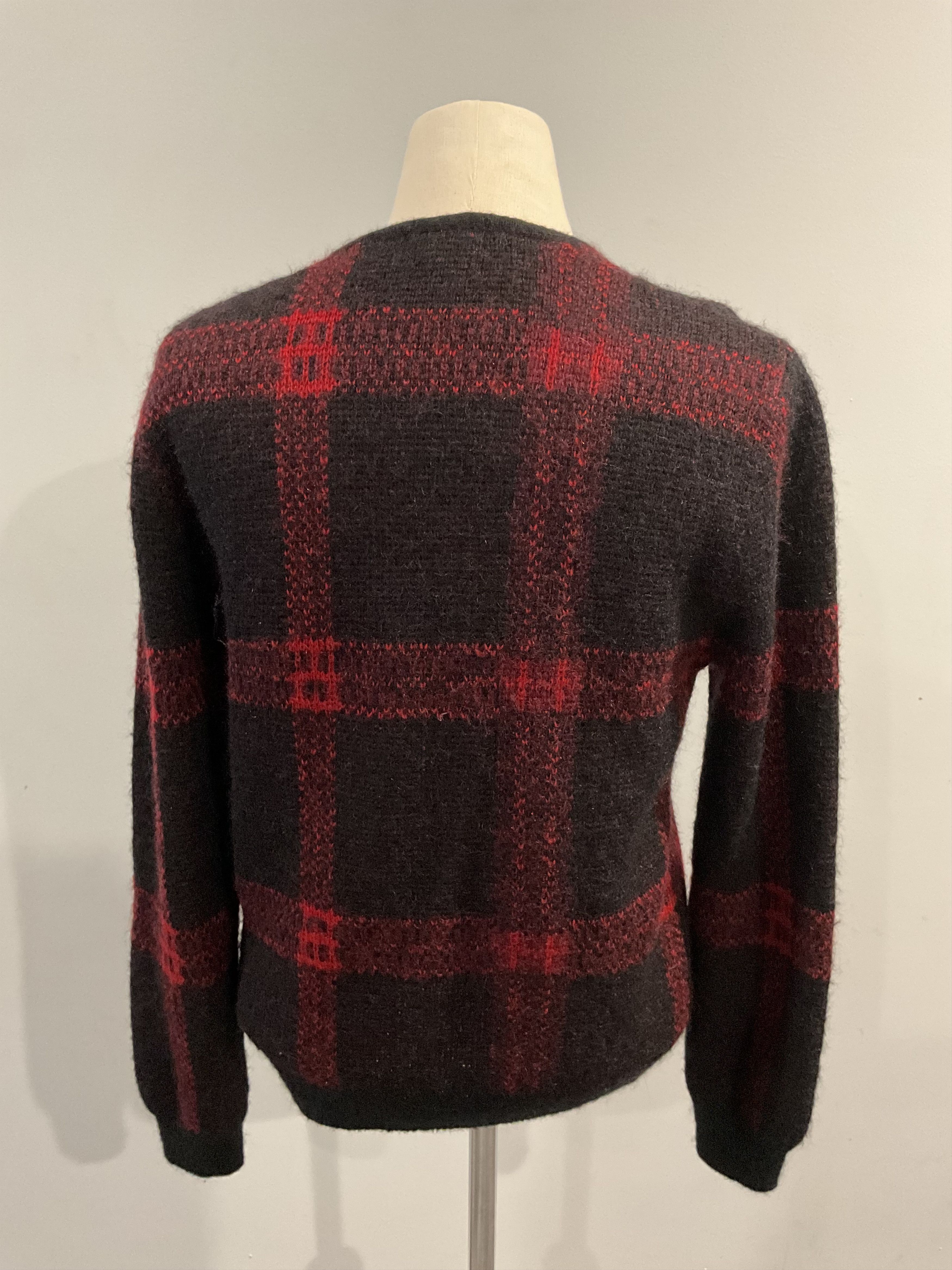 Supreme FW14 Plaid Mohair Cardigan DS Size US S / EU 44-46 / 1 - 2 Thumbnail
