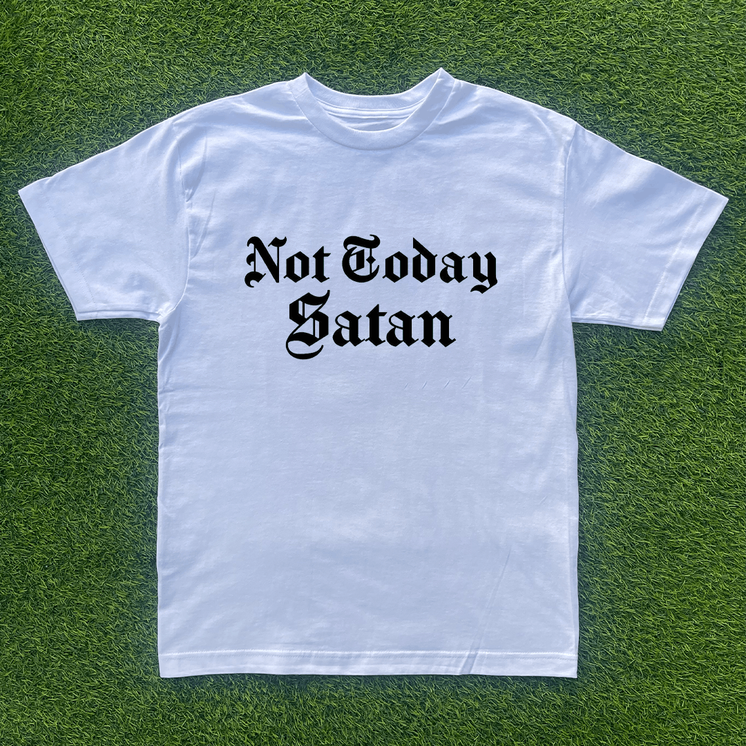 Vintage NOT TODAY SATAN TSHIRT Size US S / EU 44-46 / 1 - 1 Preview