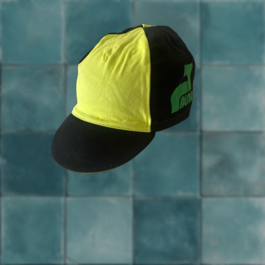 Vintage VINTAGE Palnasr Cycling Cap Mens OSFA 90s Black Neon Cotton Deadstock NWOT 80s Size ONE SIZE - 1 Thumbnail