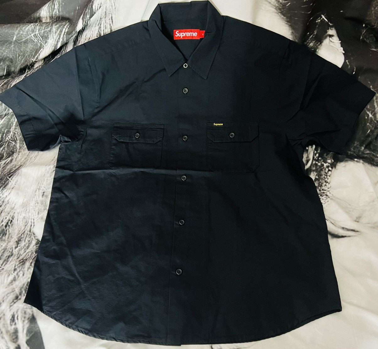 Supreme Supreme Black Bandana Silk S/S Shirt | Grailed