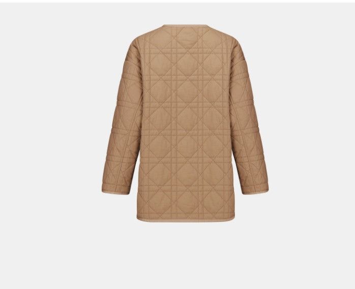 Dior o1w1db10425 347C29A Belted Peacoat in Beige Size L / US 10 / IT 46 - 2 Thumbnail