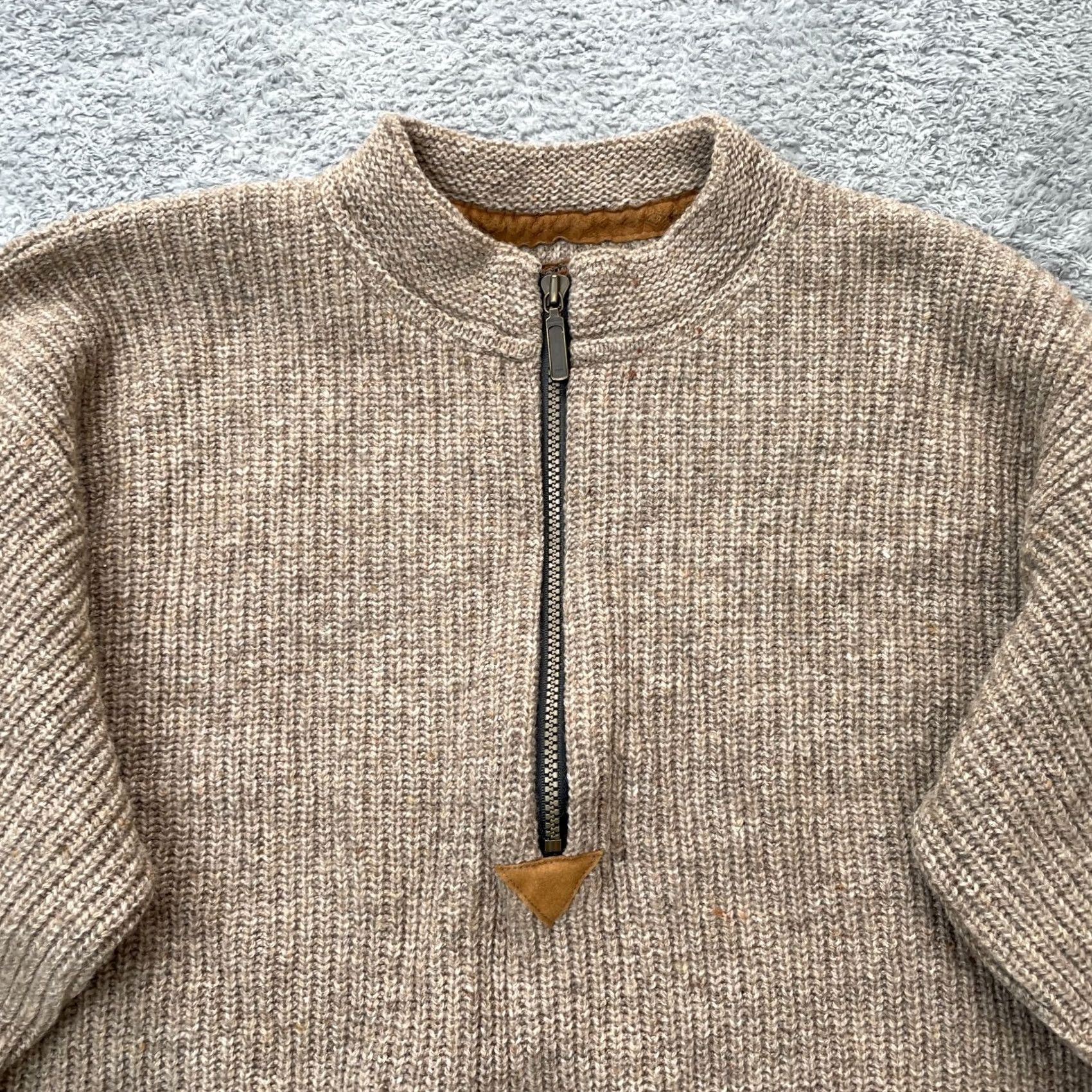 Vintage VINTAGE REI Sweater Mens M Brown Wool Ribbed Knit Outdoors Half Zip Hiking Size US M / EU 48-50 / 2 - 5 Thumbnail