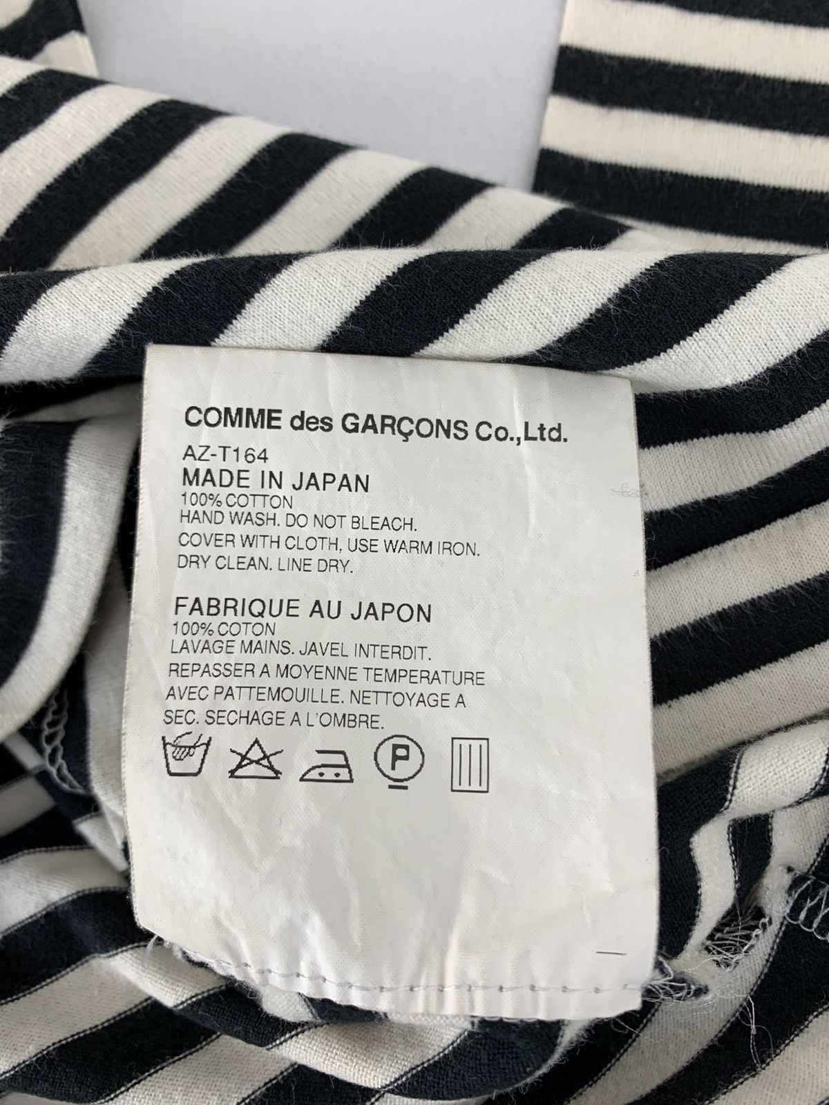 Comme des Garcons PLAY Comme Des Garcon Play Striped Longsleeve Tee Tshirt Size M / US 6-8 / IT 42-44 - 7 Thumbnail