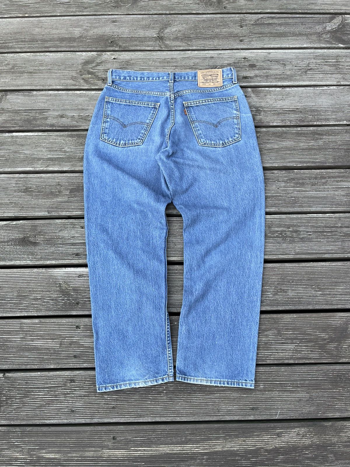 Levi's Vintage 90s Levis 618 34x30 Orange Tab Jeans Blue Pants @250 Size US 34 / EU 50 - 1 Thumbnail
