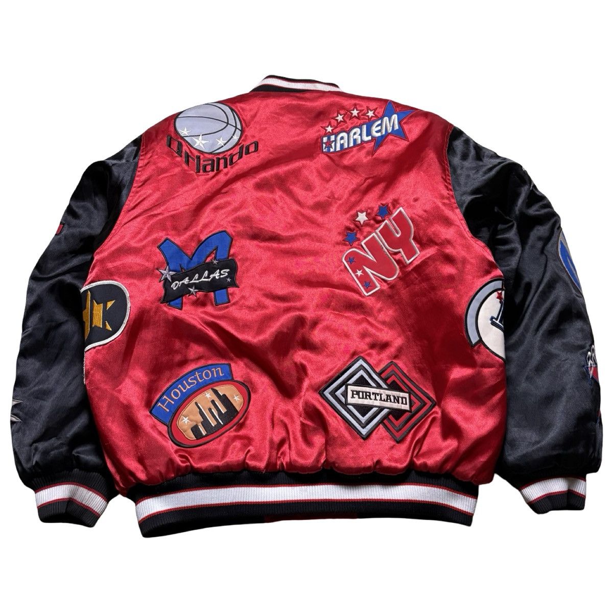Other Vintage Mens NBA Satin Varsity Jacket Mega USAA Classic L Size US L / EU 52-54 / 3 - 6 Thumbnail