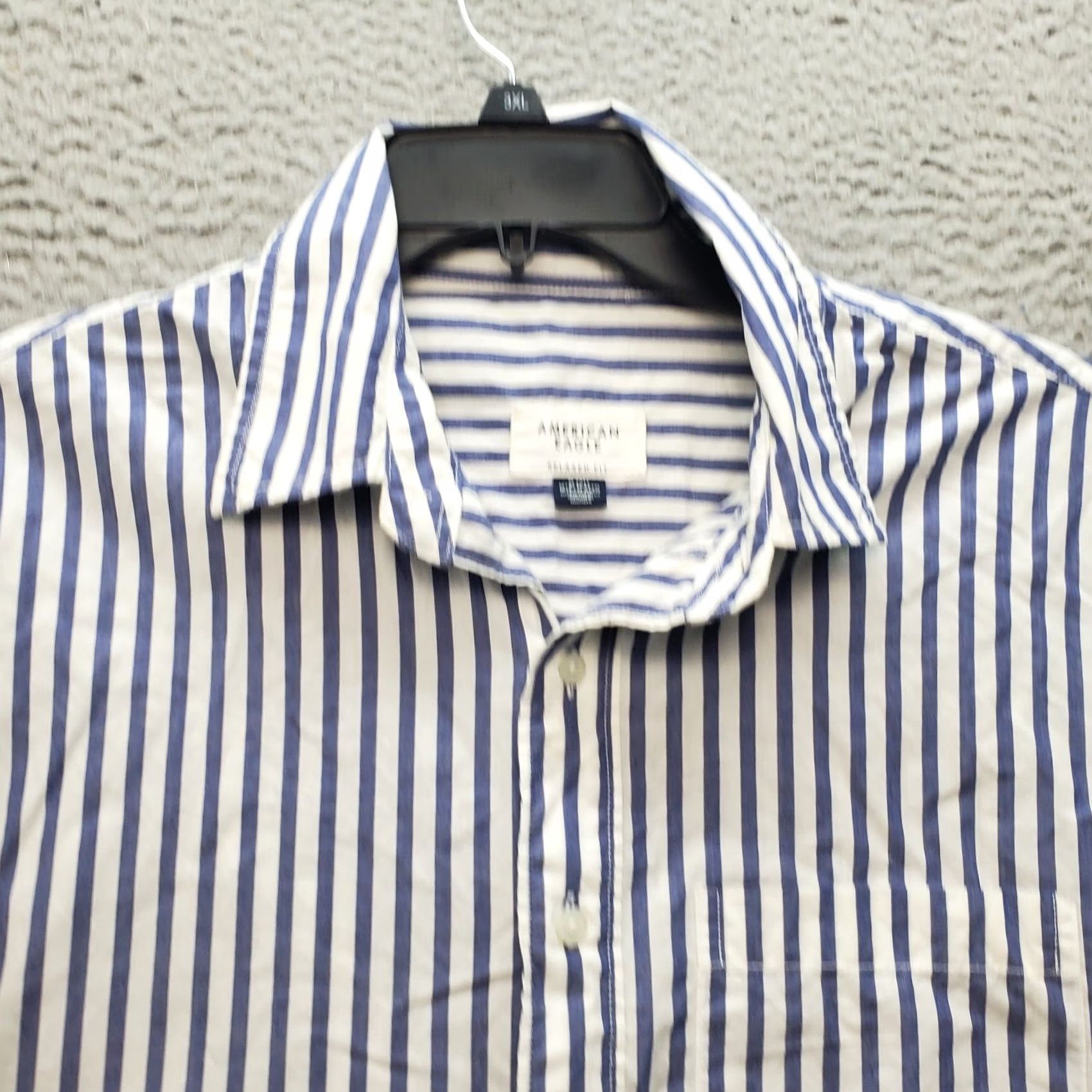 American Eagle Outfitters American Eagle Outfitters Button-Up Shirt Mens MT Multicolor Striped Relaxed Fit Chest Pocket Size US M / EU 48-50 / 2 - 4 Thumbnail