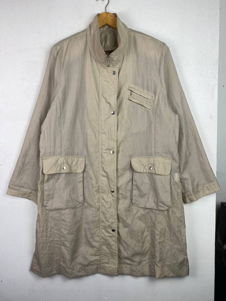 Japanese Brand × Vintage vintage japanese brands long jacket big pocket design Size L / US 10 / IT 46 - 1 Thumbnail