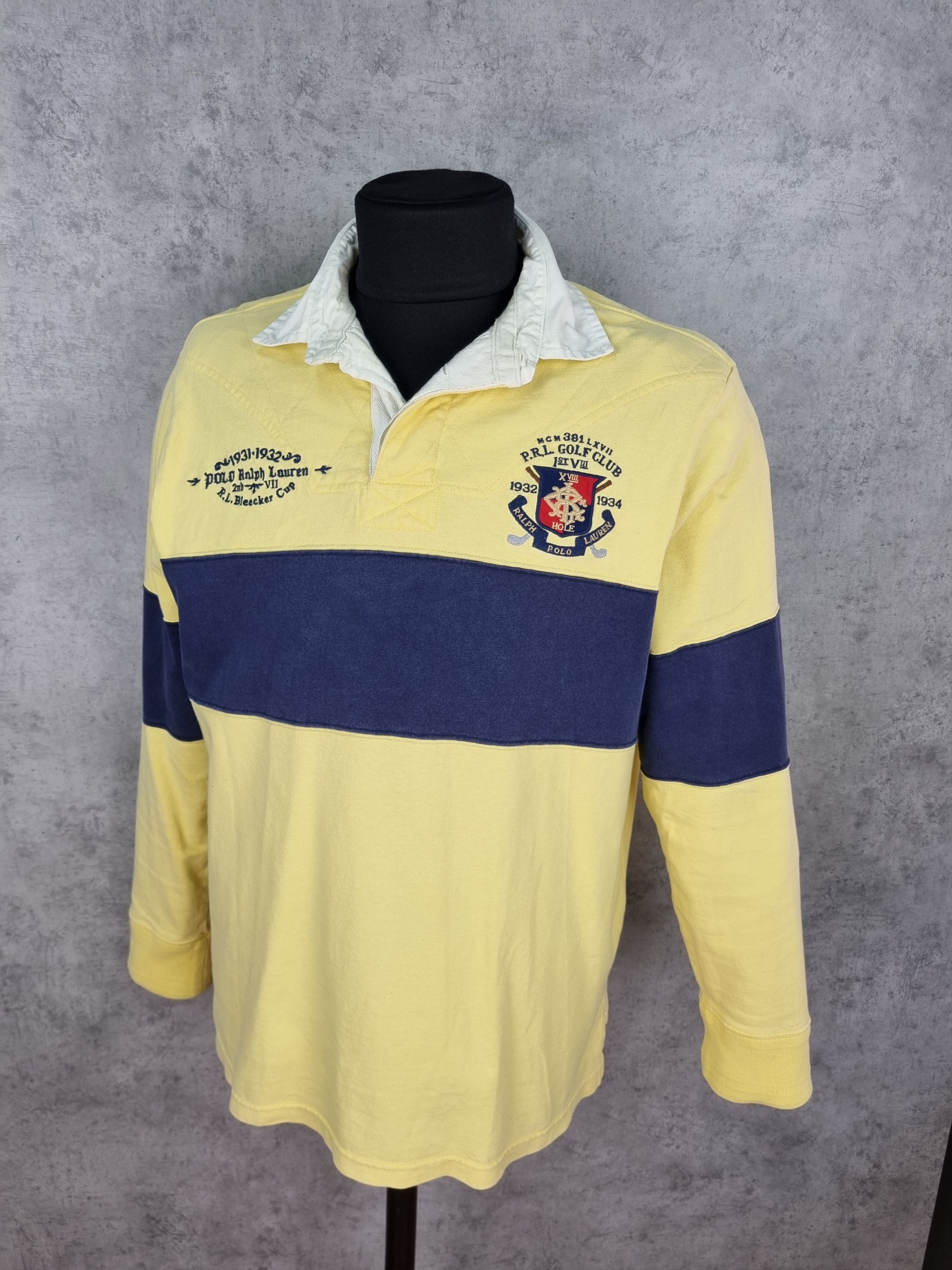 Golf Wang × Polo Ralph Lauren × Ralph Lauren P.R.L.Golf Club Vintage Faded Longsleeve Polo Size US L / EU 52-54 / 3 - 12 Thumbnail