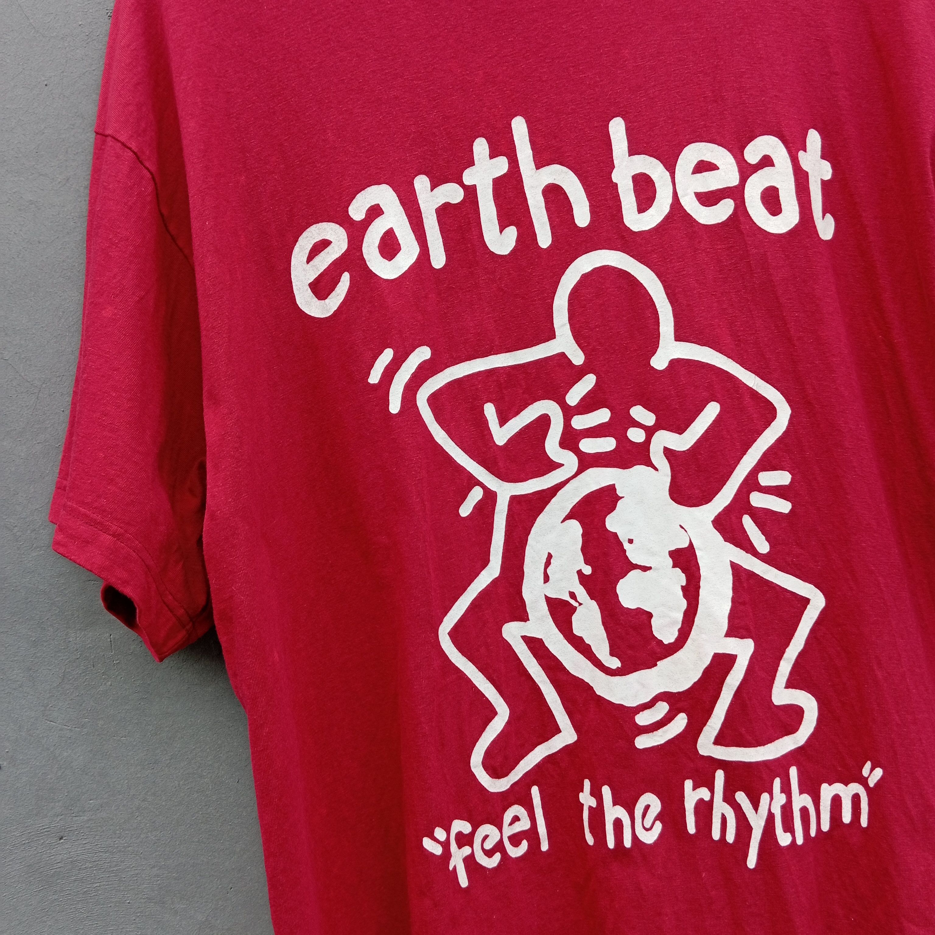 Keith Haring Vintage Keith Haring Earth Beat World Issue 90s t shirts Size US XL / EU 56 / 4 - 4 Thumbnail