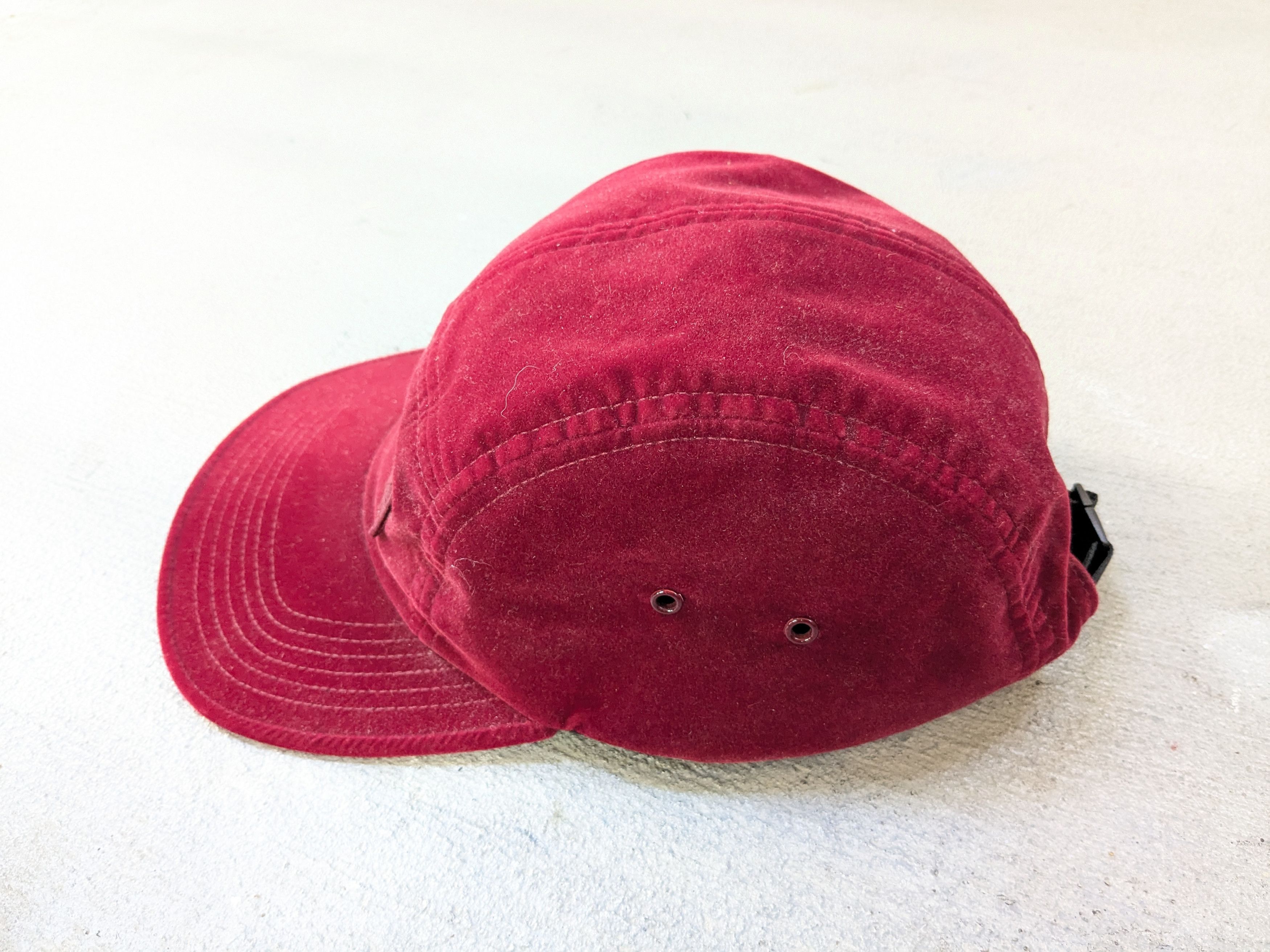 Supreme Supreme Velour Camp Cap 5 Panel Maroon Burgundy SS16 Size ONE SIZE - 5 Thumbnail
