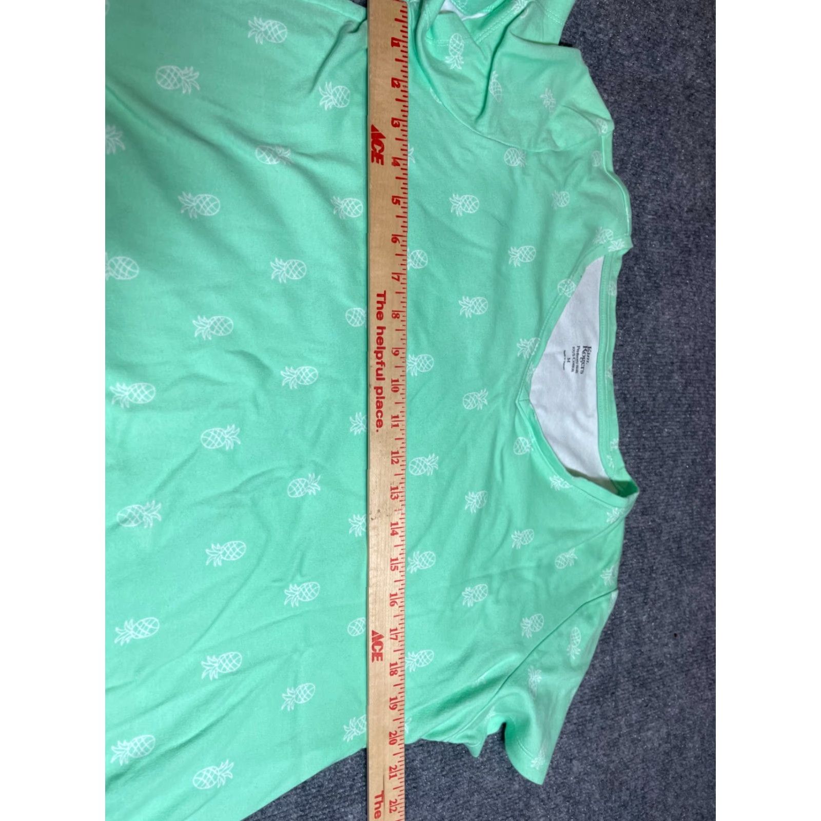 Vintage Kim Rodgers Shirt Womens Medium M Short Sleeve Green Tee Shirt Size M / US 6-8 / IT 42-44 - 3 Thumbnail