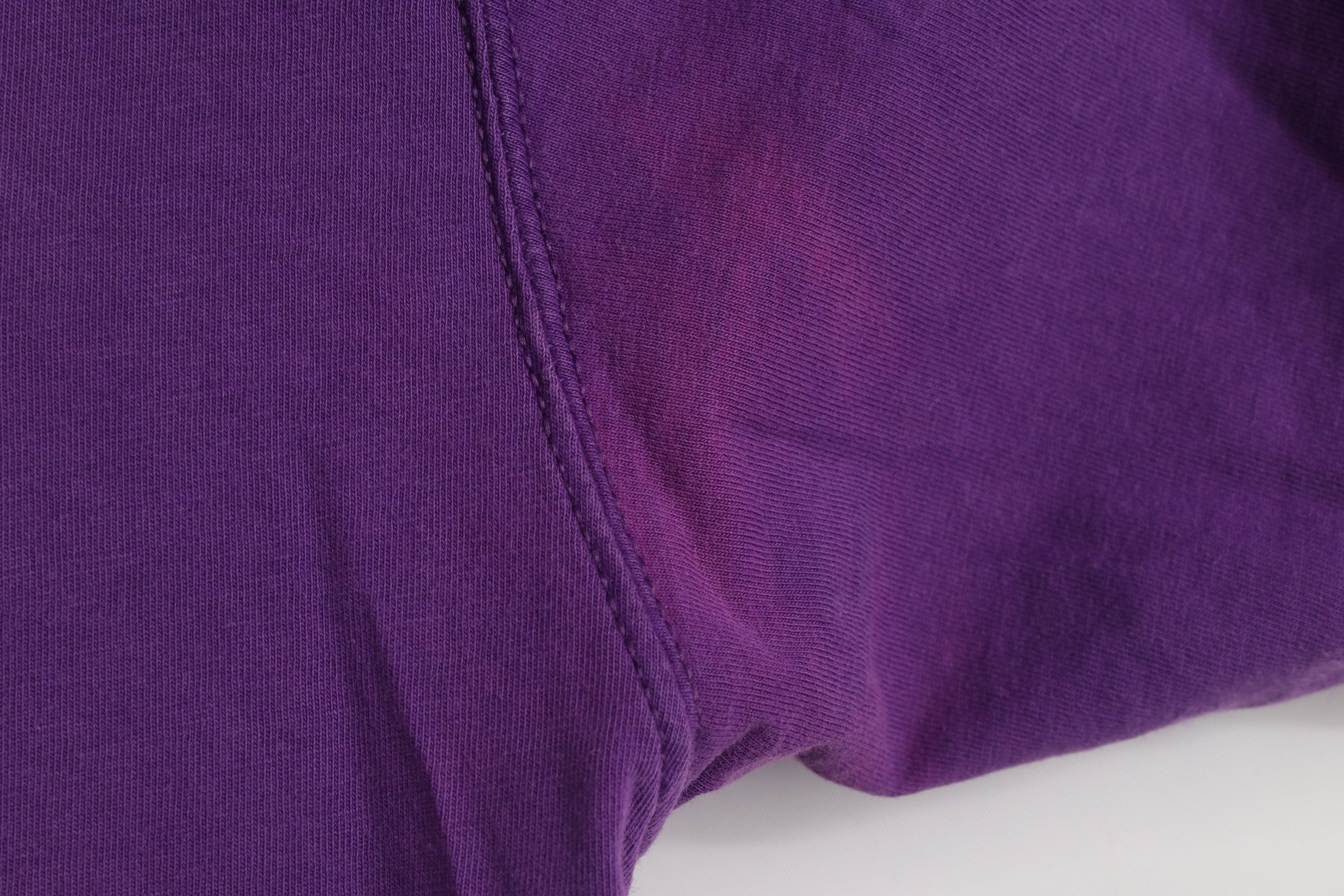 Russell Athletic Vintage 90s Russell Athletic Blank Cotton T-Shirt Purple USA Size US L / EU 52-54 / 3 - 11 Thumbnail