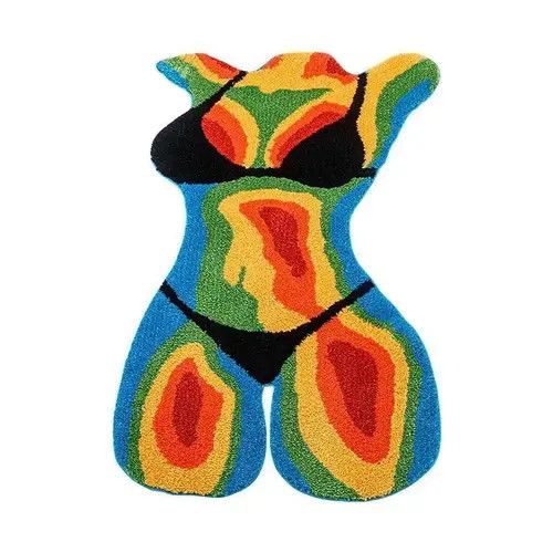 Japanese Brand Female Body Bikini Girl Tufted Carpet Rug Size ONE SIZE - 1 Preview