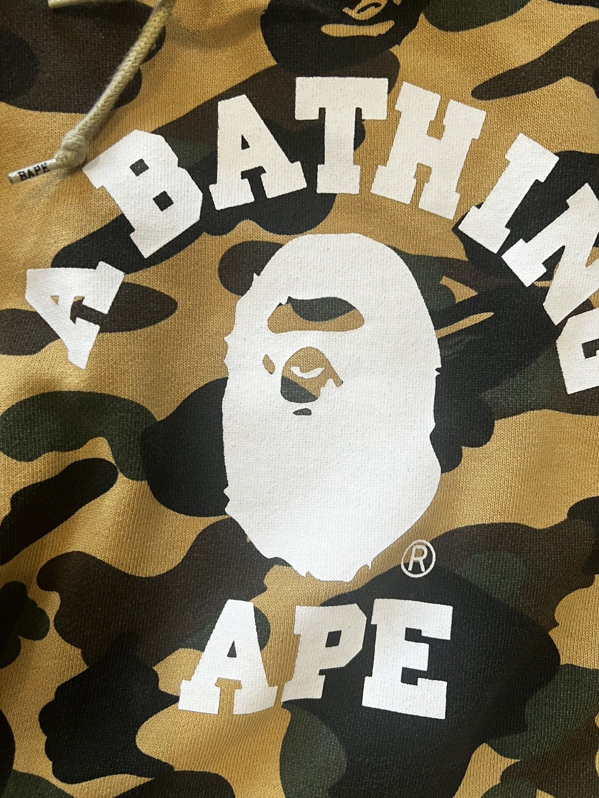 Bape Bape 1st Camo College Pullover Hoodie Yellow Size US M / EU 48-50 / 2 - 4 Thumbnail