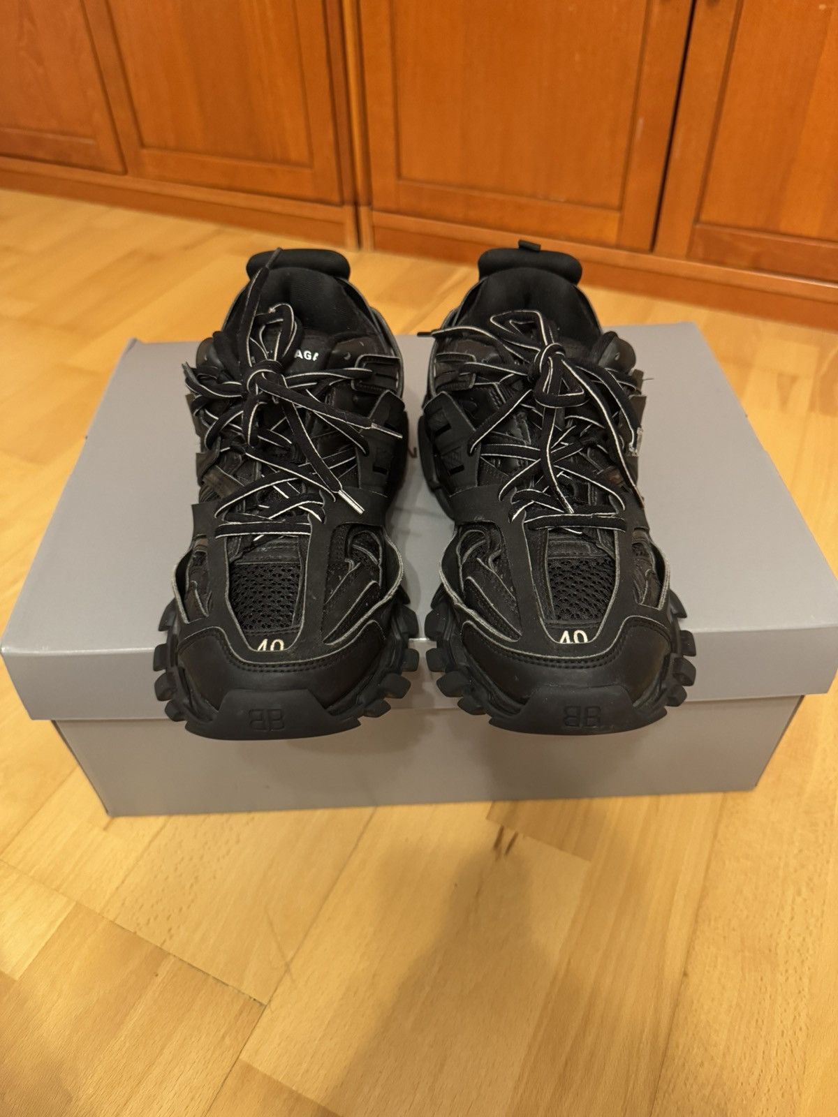 Balenciaga Balenciaga Track Triple Black Size US 7 / EU 40 - 7 Thumbnail