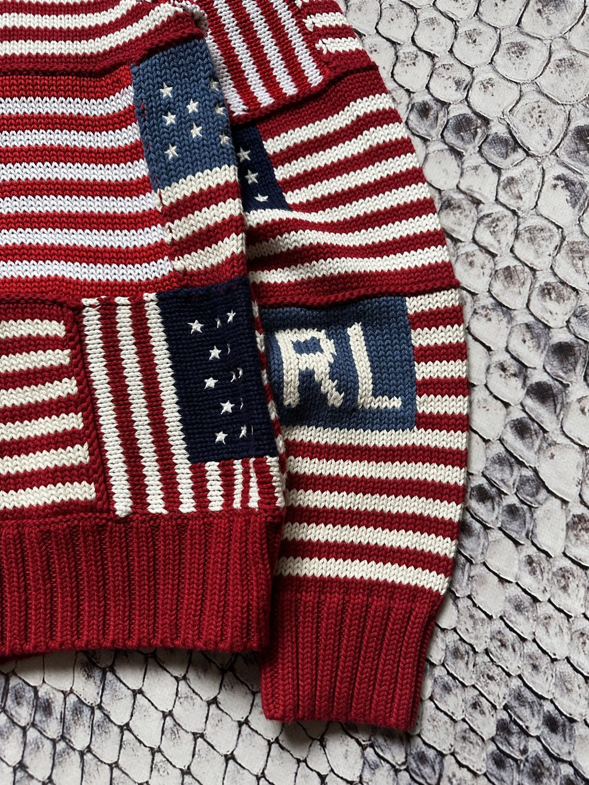 Polo Ralph Lauren Polo Ralph Lauren American Flag USA Knit Sweater Patchwork Size XL / US 12-14 / IT 48-50 - 4 Thumbnail