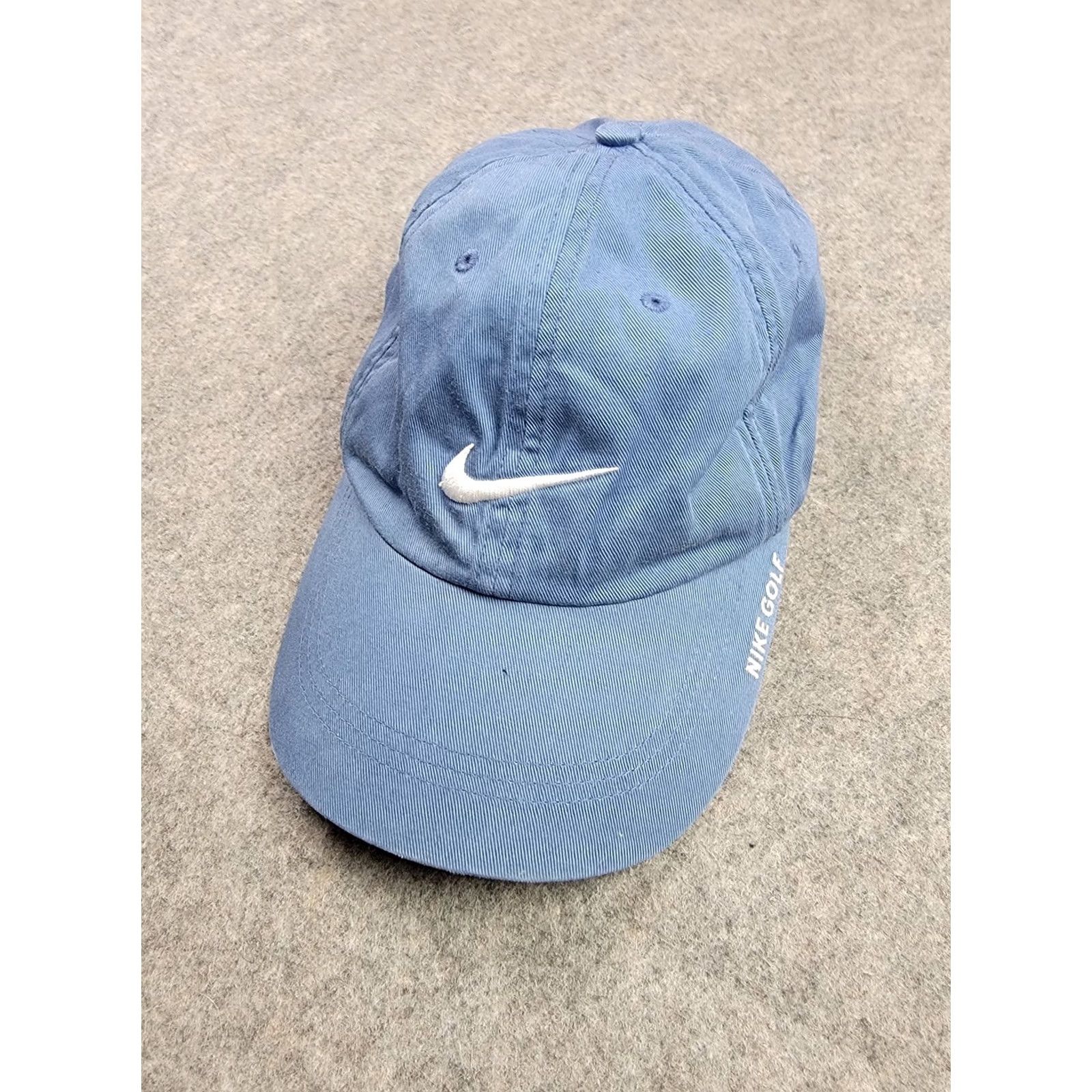 Nike Nike Hat Cap Strap Back Blue Golf Embroidered Swoosh Mens One Size Cap Baseball Nike Golf Mens One Size Blue Size ONE SIZE - 2 Thumbnail