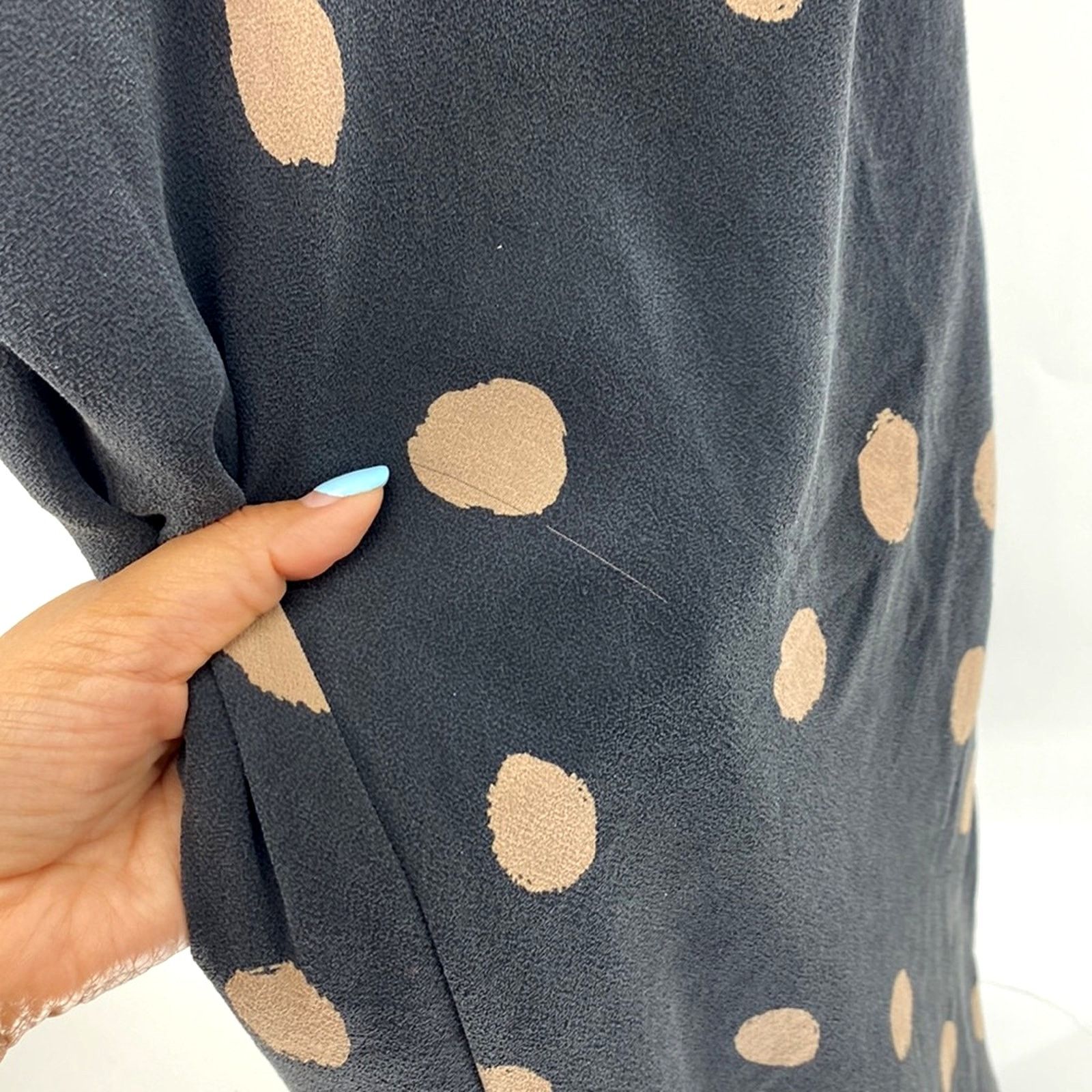 Anne Klein Anne Klein 90s polka dot silk feminine midi dress size 2 Size XS / US 0-2 / IT 36-38 - 7 Thumbnail
