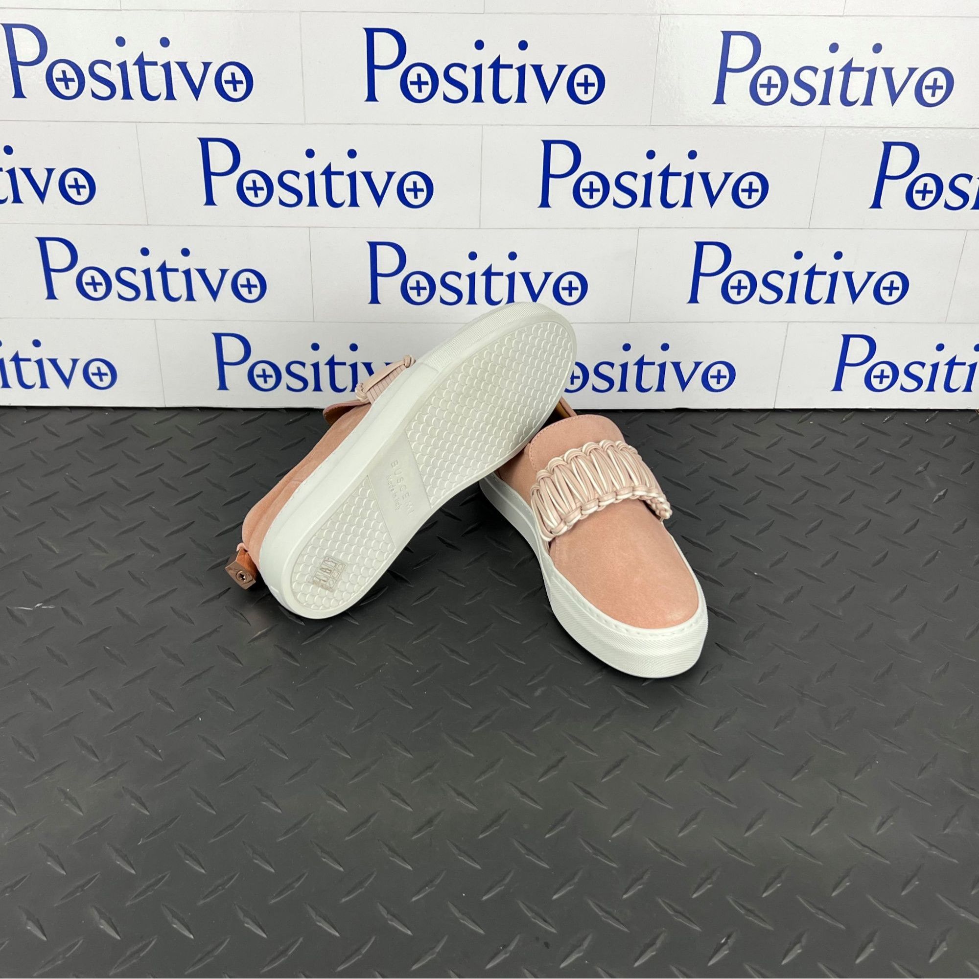 Buscemi Buscemi 40MM Braid Pale Pink Suede Sneakers US 11 SAMPLE Size US 11 / IT 41 - 6 Thumbnail