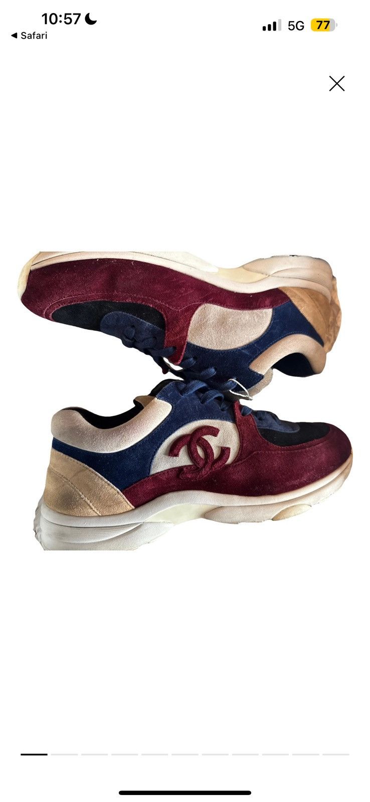 Chanel Navy blue Chanel Sneakers Size US 10 / EU 43 - 6 Thumbnail