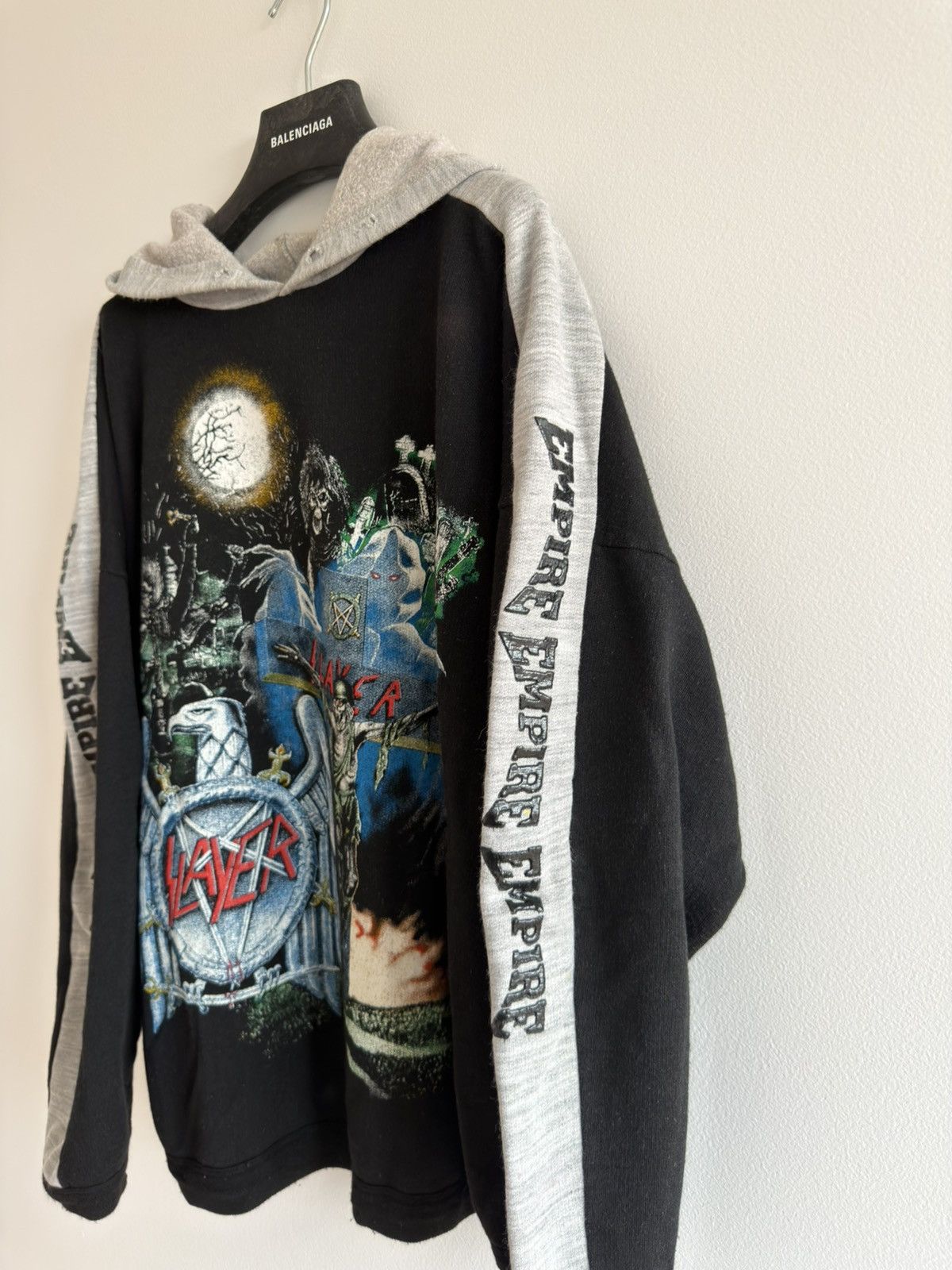 Slayer *RARE* 90s SLAYER METAL EMPIRE HOODIE EUROPE CROSS DEATH Size US L / EU 52-54 / 3 - 5 Thumbnail