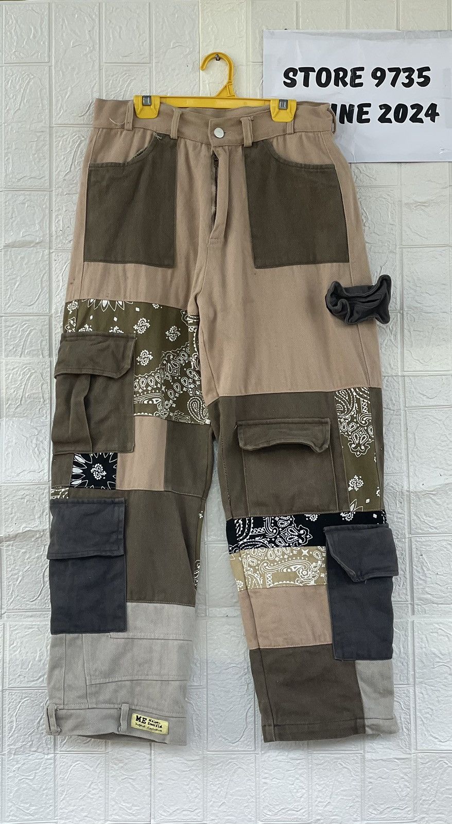 Japanese Brand Vintage Maison Patchwork Cargopant Size US 30 / EU 46 - 2 Thumbnail