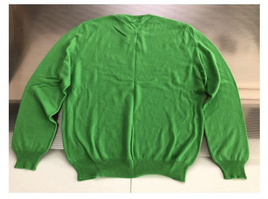 Ralph Lauren Purple Label RLPL 🇮🇹 Kelly green dual ponies cashmere crew XL NEW Size US XL / EU 56 / 4 - 5 Thumbnail
