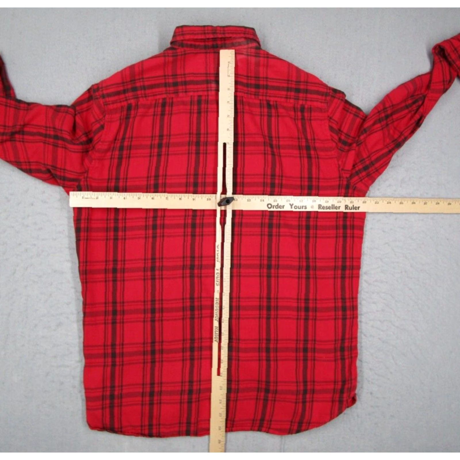 Ralph Lauren Ralph Lauren Denim Supply Mens Large Red Flannel Button Up Shirt Size US L / EU 52-54 / 3 - 5 Thumbnail