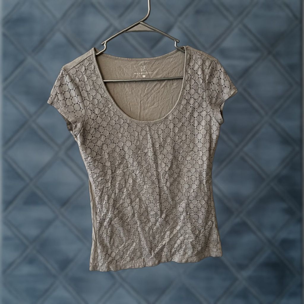 Vintage WOMENS New York & Company T Shirt NY City Gray M Medium Shirt Women Size M / US 6-8 / IT 42-44 - 1 Thumbnail