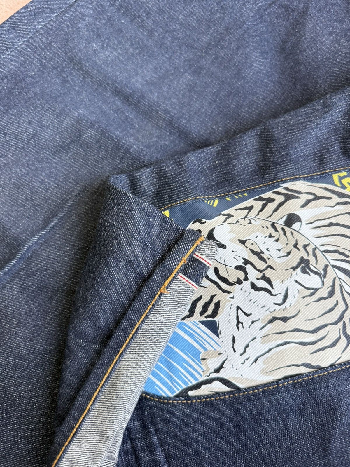 Evisu EVISU tiger in the mountains daicock denim shorts！size：38 Size US 38 / EU 54 - 9 Thumbnail