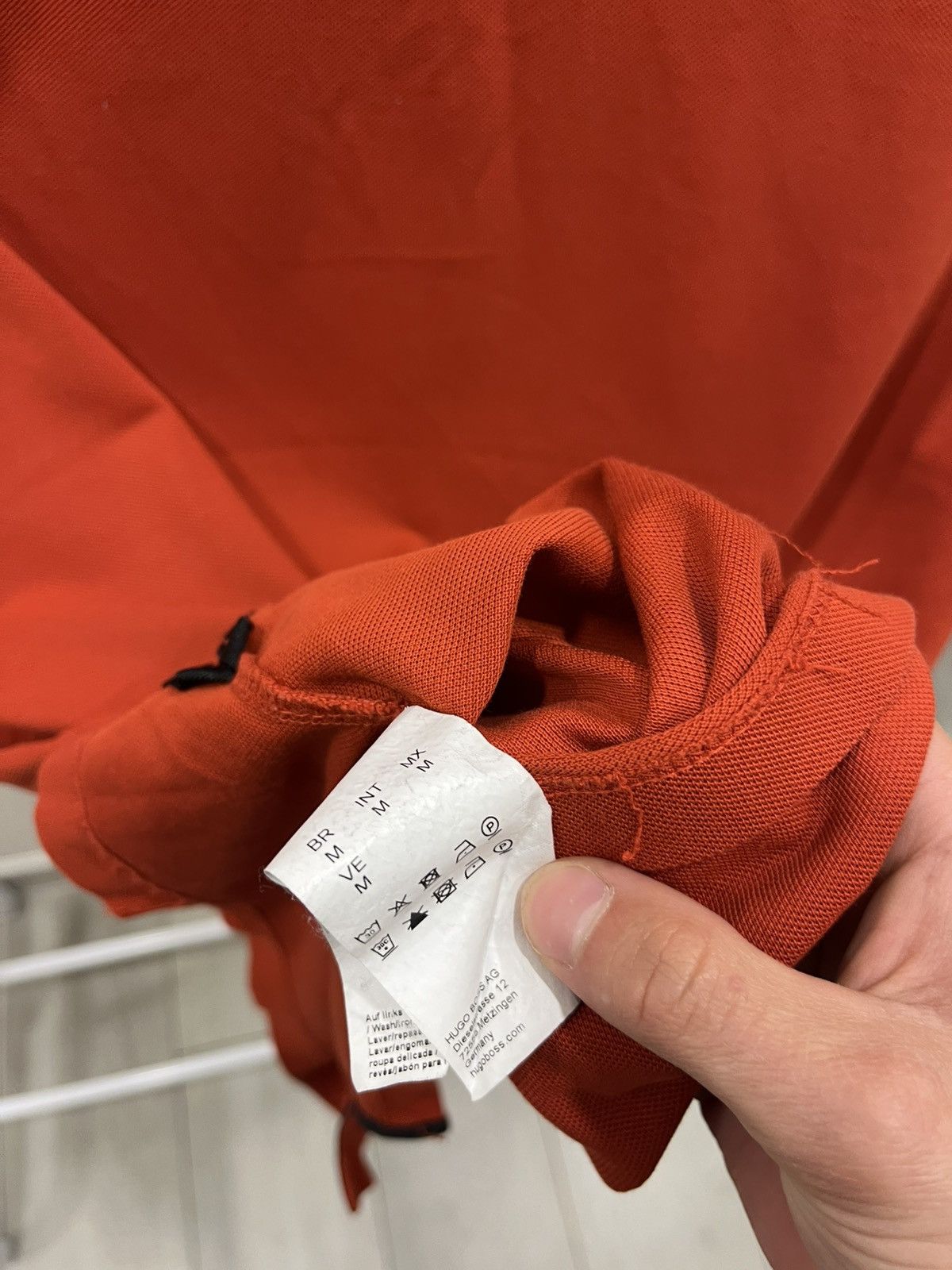 Vintage Boss Hugo Boss Polo Shirt Orange Classic Logo Cotton Luxury Size US M / EU 48-50 / 2 - 6 Thumbnail