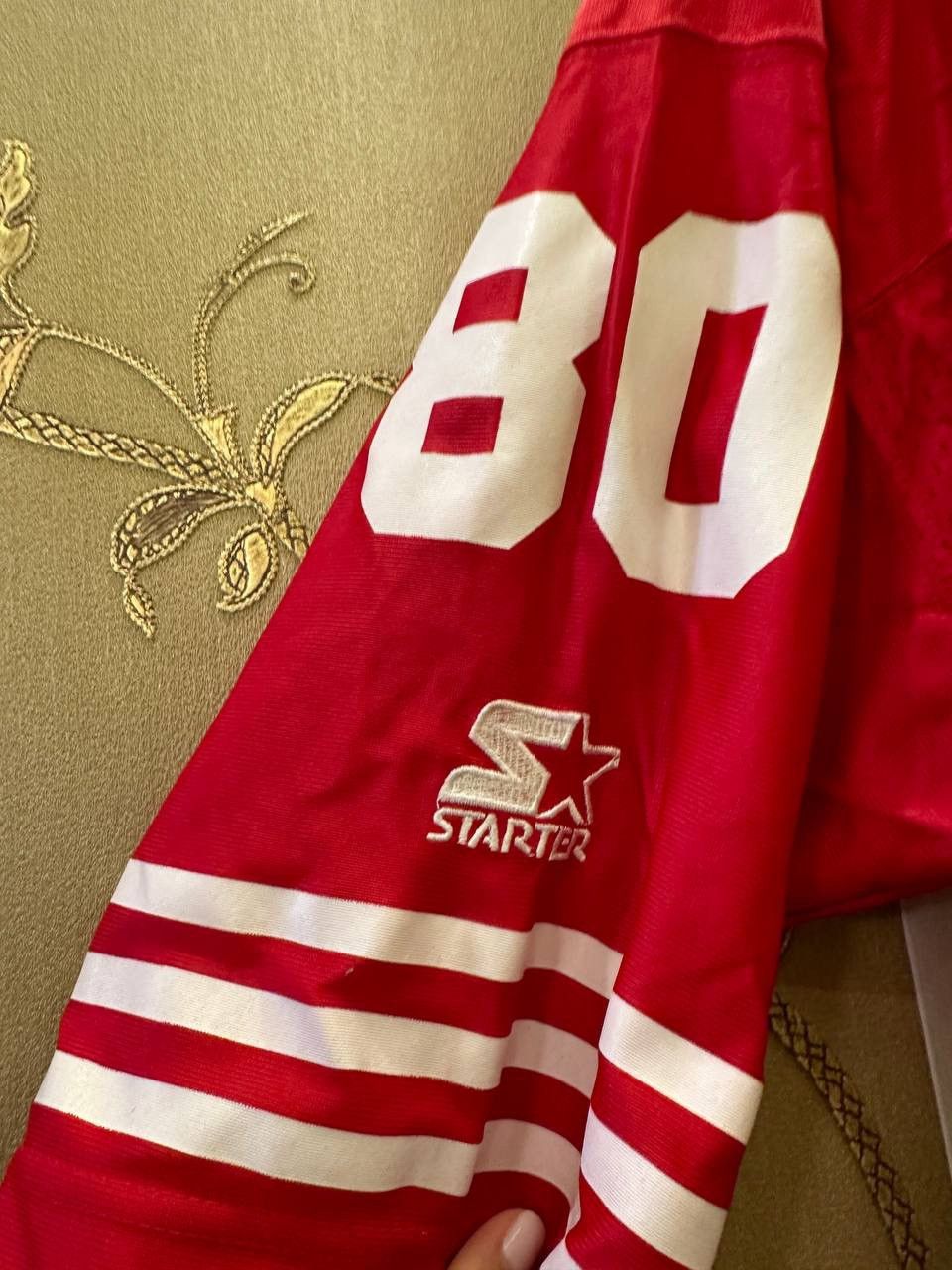 Starter Jerry Rice 49ers Starter Vintage 1995 NFL Jersey Red Mens Size US L / EU 52-54 / 3 - 3 Thumbnail