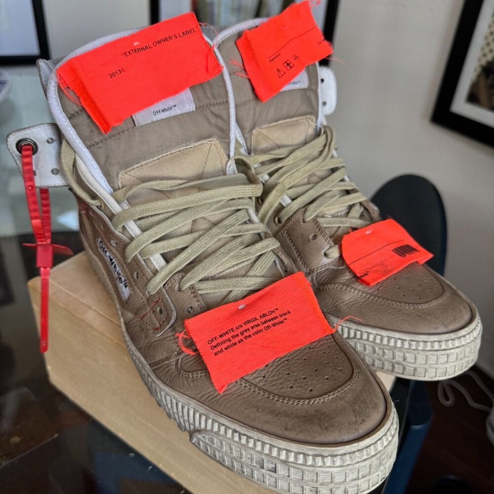 Off-White Off-White 3.0 Off-Court High-Top Sneakers, Men’s 11, W/Box Size US 11 / EU 44 - 6 Thumbnail