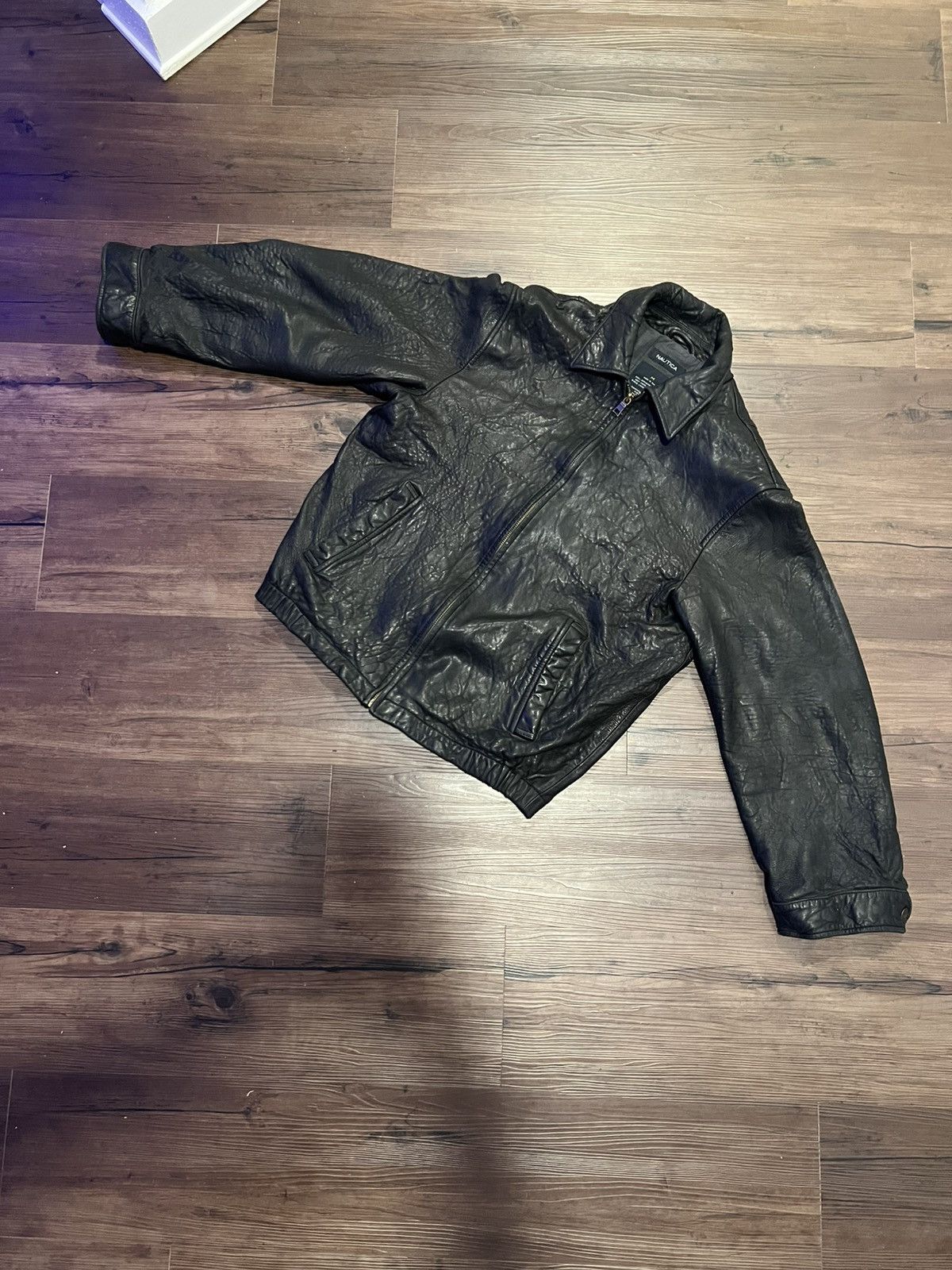Japanese Brand × Nautica Nautica Vintage Leather Jacket Size US M / EU 48-50 / 2 - 2 Thumbnail