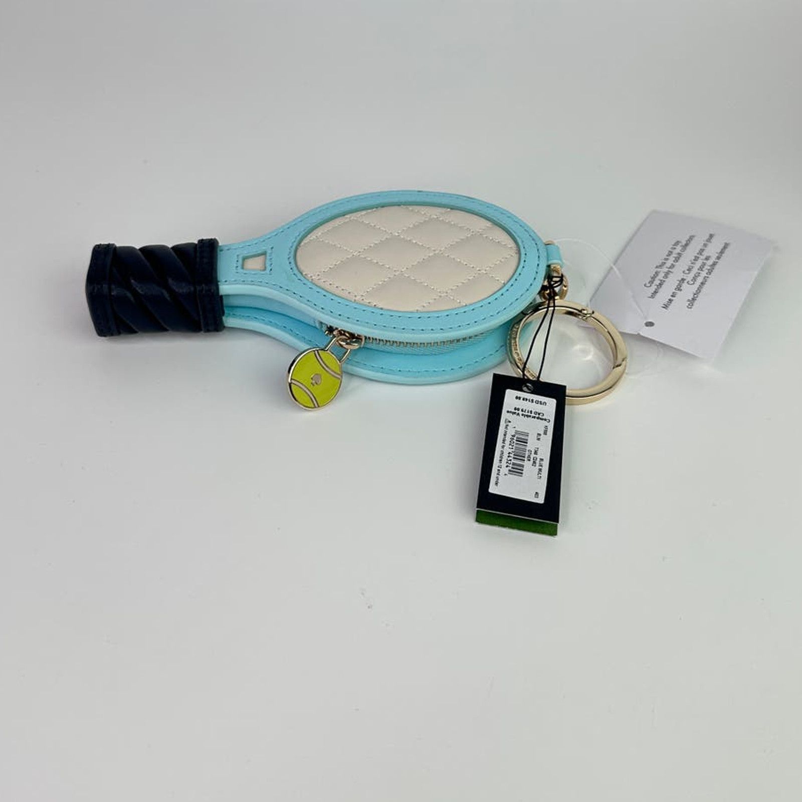 Kate Spade Kate Spade Grand 3D Tennis Racquet Bag Charm & Card holder Size ONE SIZE - 2 Thumbnail