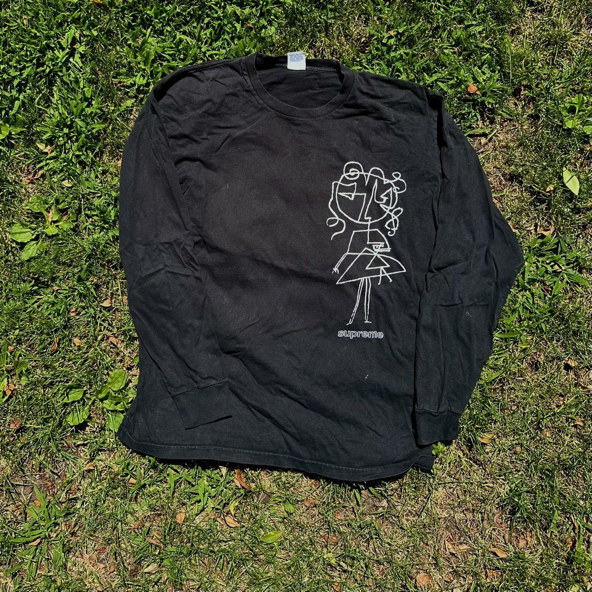 Supreme Supreme Blade Sketch L/S Tee Size US XL / EU 56 / 4 - 1 Thumbnail
