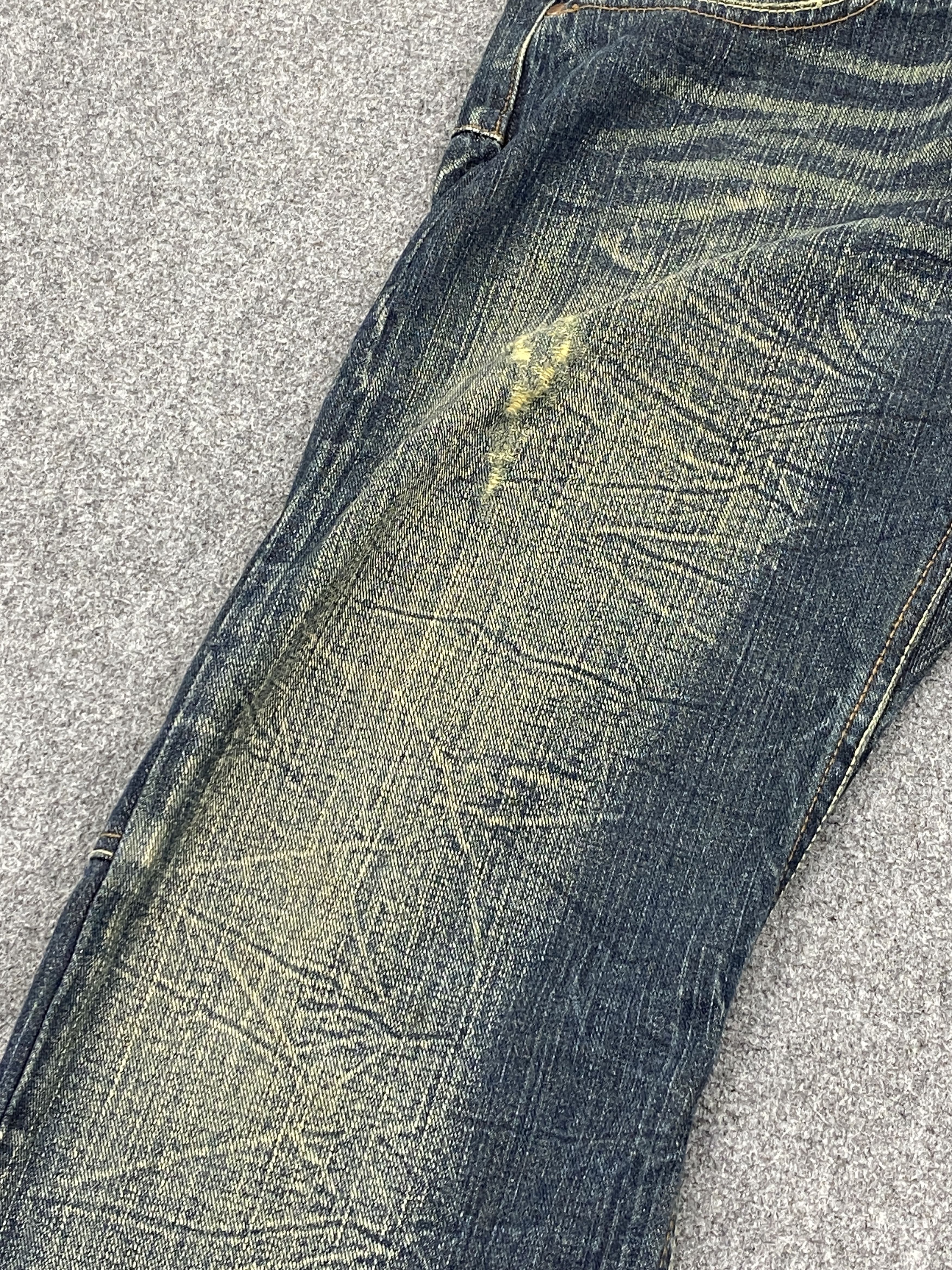 If Six Was Nine Vintage Dominates Handcrafted Double Waist Jeans DP2726 Size US 33 - 9 Thumbnail
