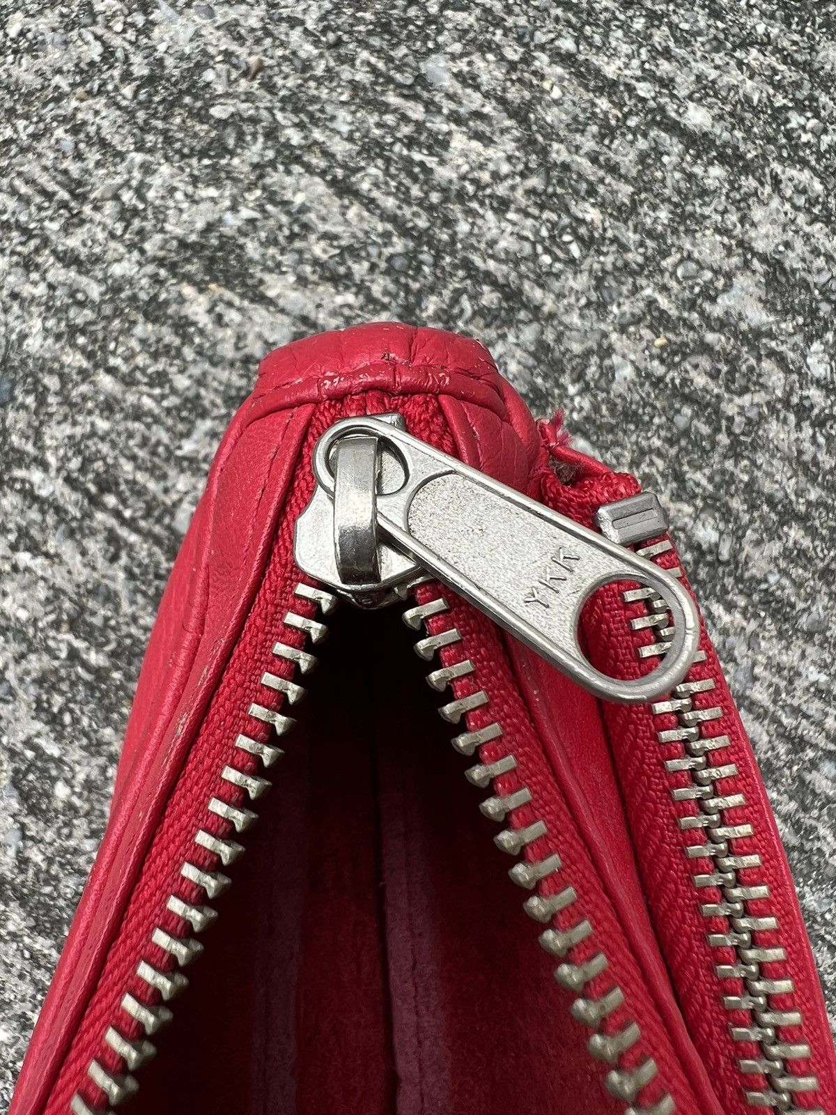 Japanese Brand × Vintage Vintage Milk Boy Japan Red Leather Small Pouch Bag Size ONE SIZE - 13 Thumbnail