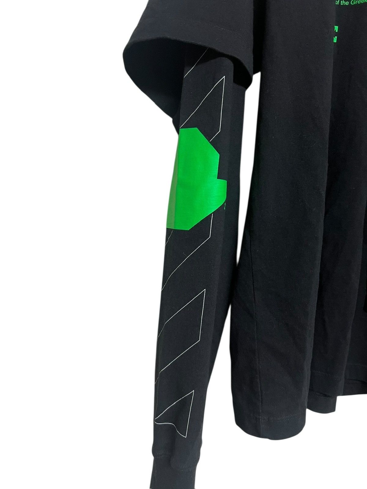 Off-White Off White Long Sleeve Shirt Neon Green Black Medium Size US M / EU 48-50 / 2 - 4 Thumbnail