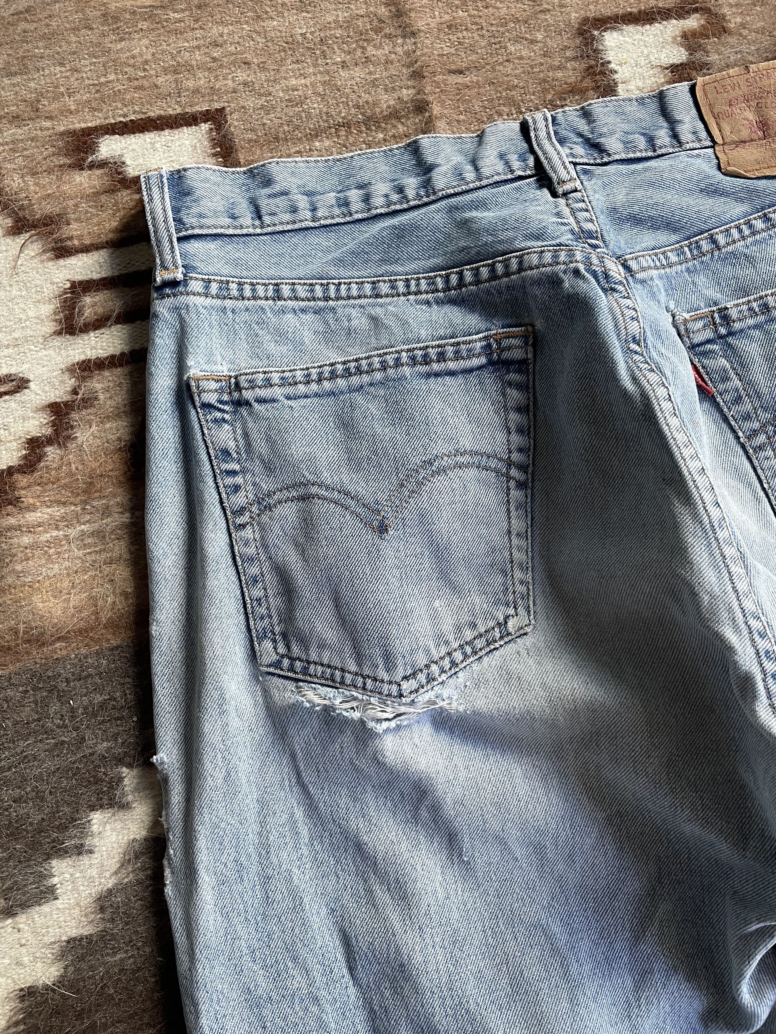 Jean Levis 517 Vintage 90s Denim Jeans 6872AC Size US 34 / EU 50 - 5 Thumbnail