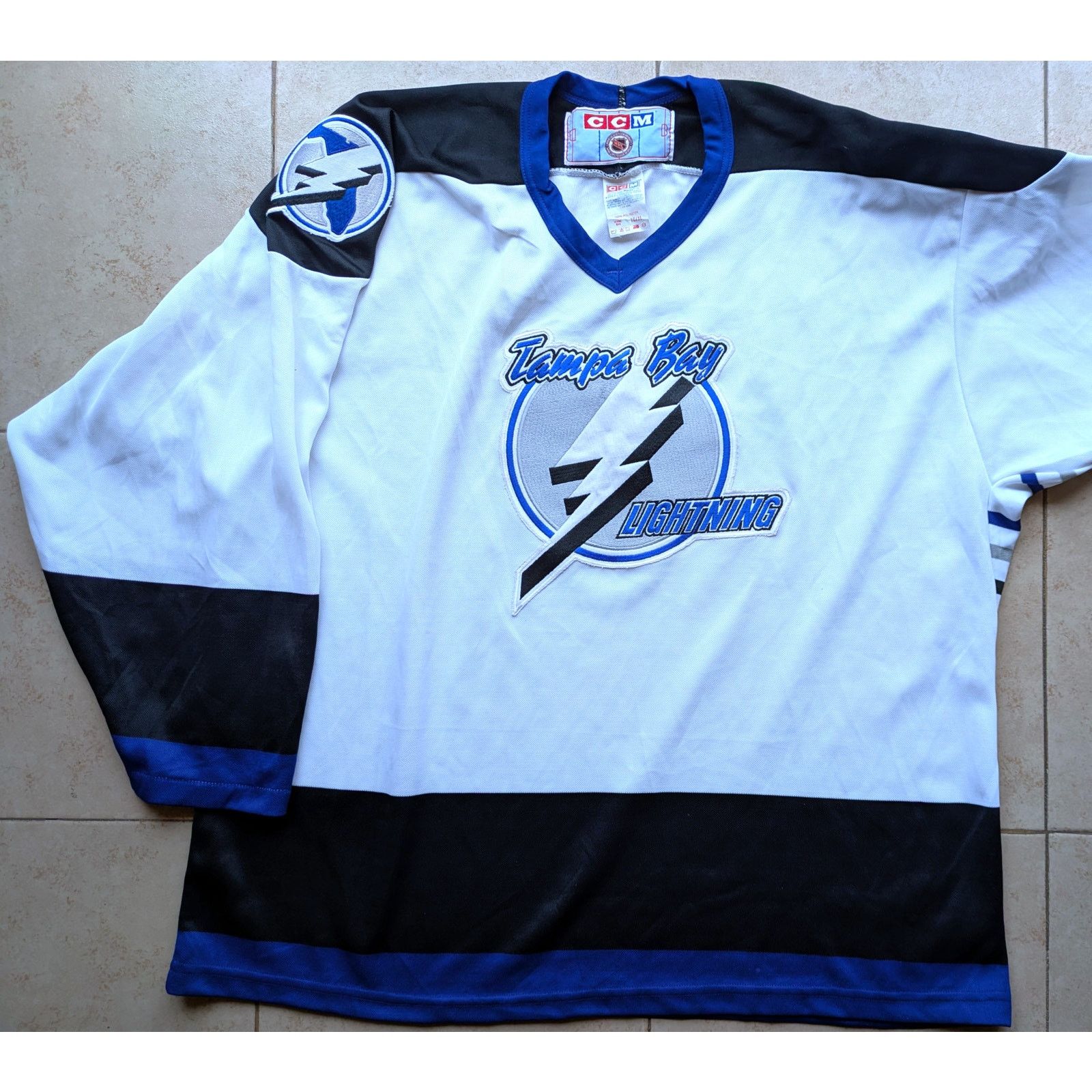 Ccm × NHL Tampa Bay Lightning 90s CCM jersey XL Florida hockey vtg Size US XL / EU 56 / 4 - 8 Thumbnail