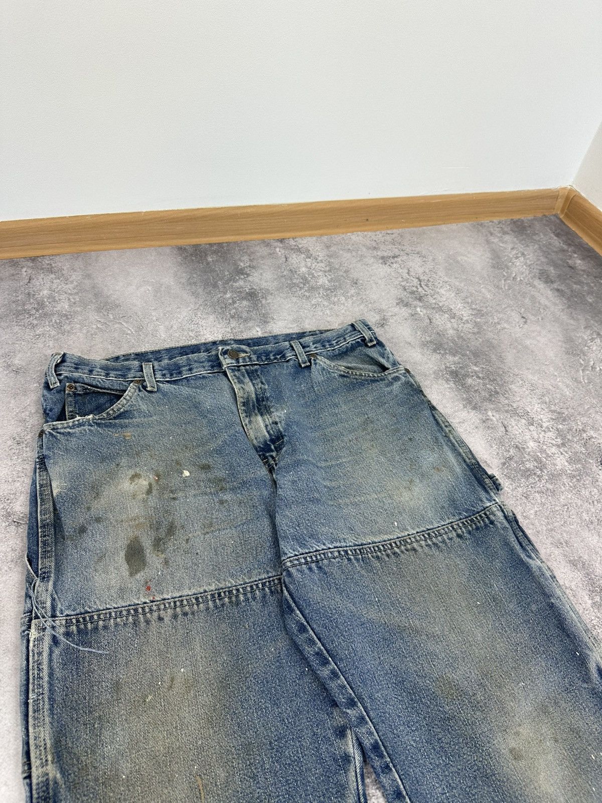 Dickies Vintage Dickies Double Knee Distressed USA Baggy Work Pants Size US 36 / EU 52 - 6 Thumbnail