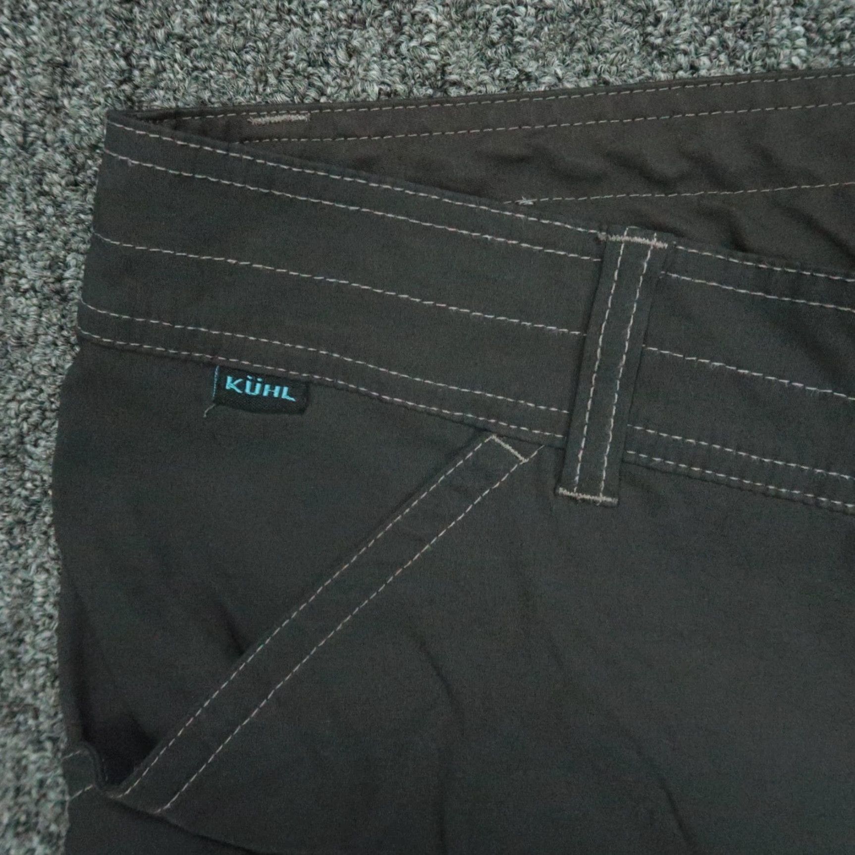 Vintage Kuhl Pants Mens 40x32 Gray Hiking Lightweight Nylon Spandex Pockets 5-Pocket; Zip Snap Front Straight Inseam 32" Regular Mens Clothing Size US 40 / EU 56 - 3 Thumbnail