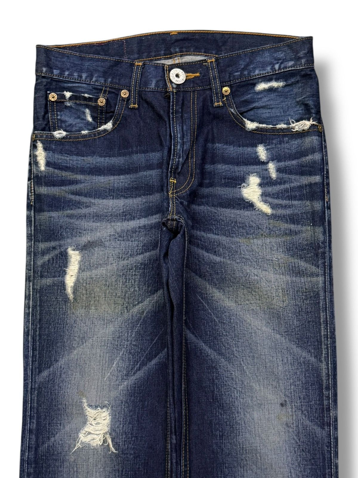 Levi's Vintage Levi’s 502 Denim Jeans | Whisker Wash Distressed W30 Size US 30 / EU 46 - 4 Thumbnail