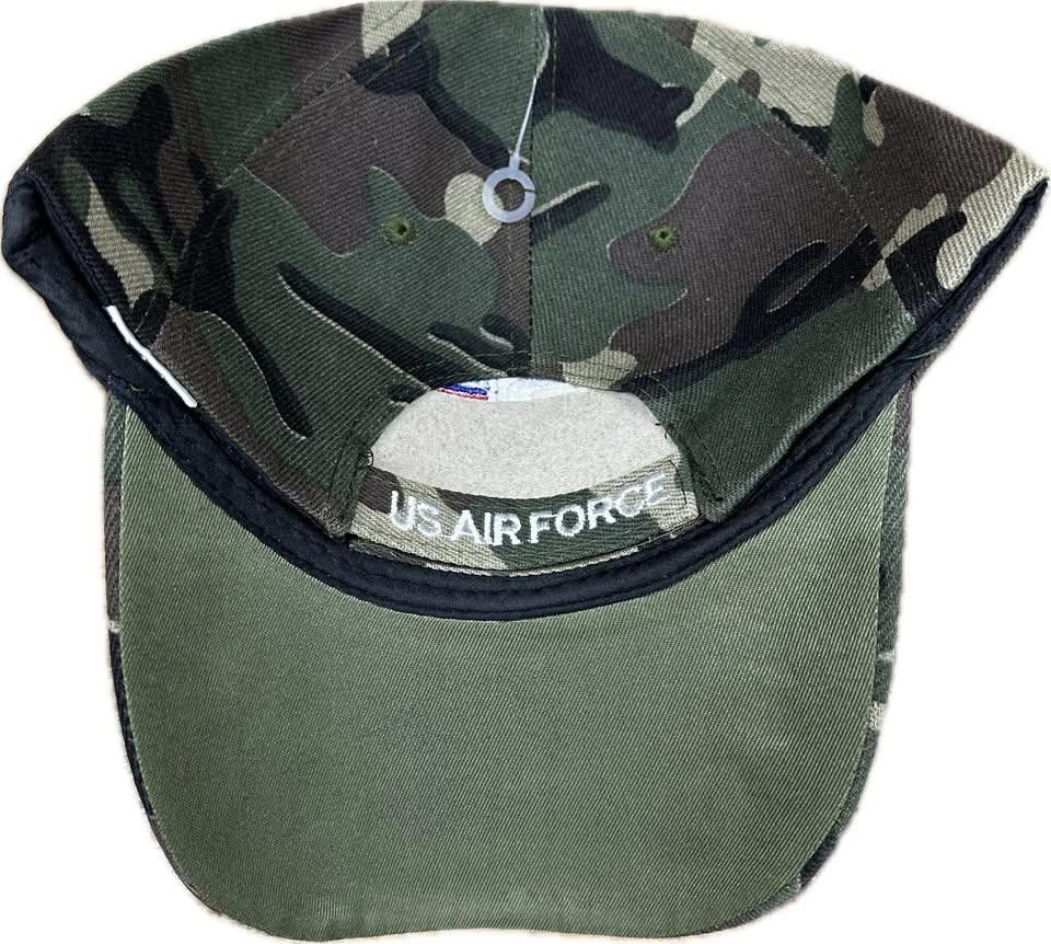 Designer US AIR FORCE Embroidered Cap Dad Hat Camo Size ONE SIZE - 3 Thumbnail